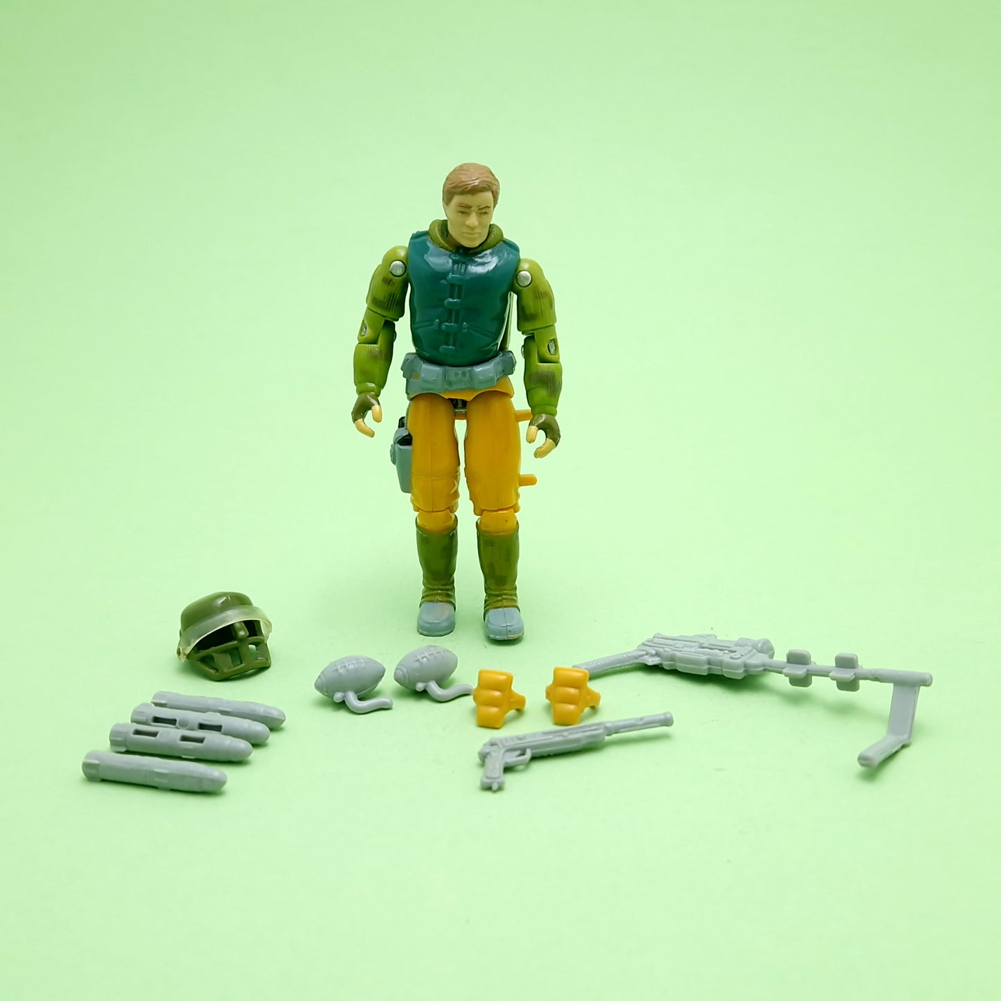 GI JOE ☆ CAPTAIN GRID IRON Action Figure Complete ☆ Action Force Hasbro 1990