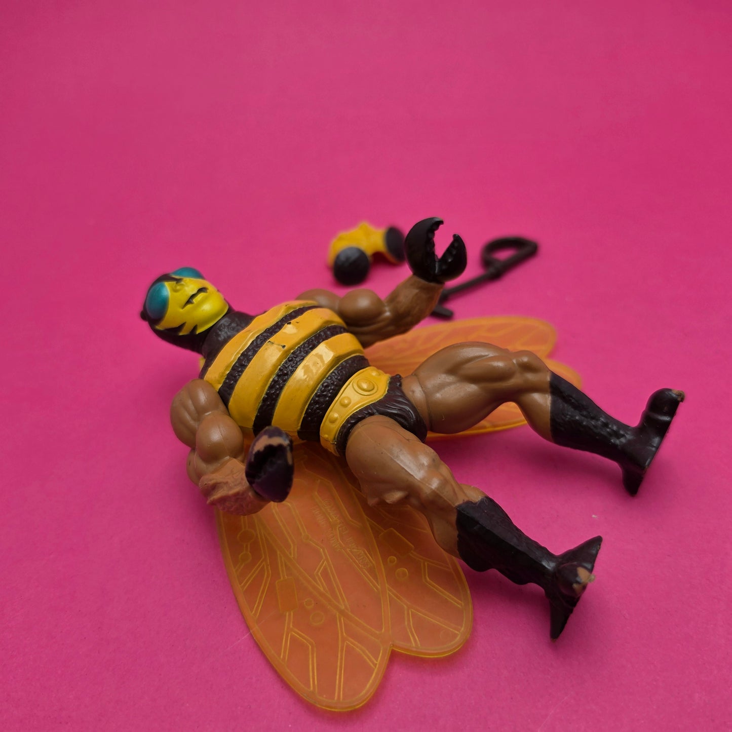 MASTERS OF THE UNIVERSE ☆ BUZZ OFF Complete Vintage Figure ☆ MOTU 80s Mattel