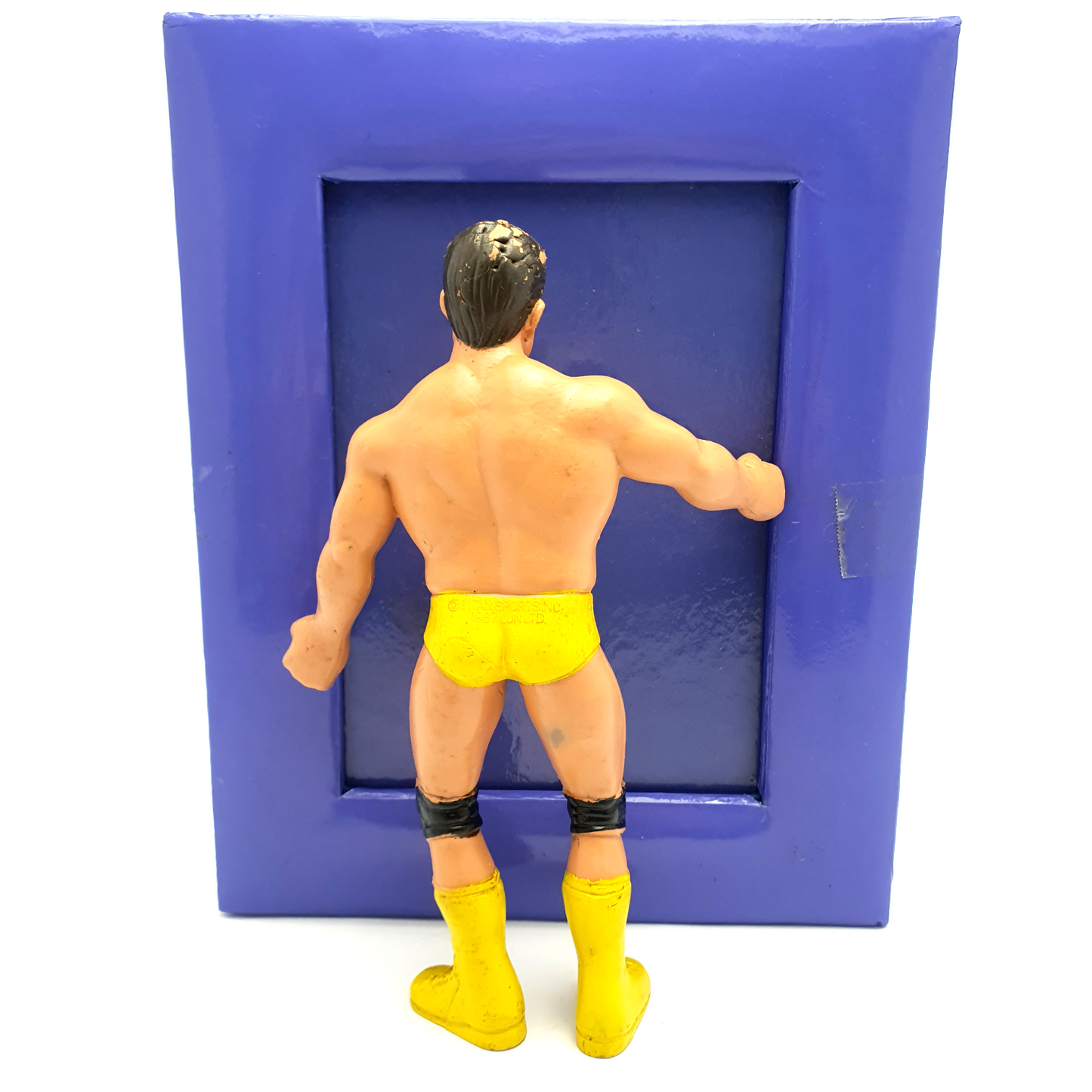 WWF LJN ☆ BRIAN BLAIR Killer Bees No Stripes Variant Vintage Wrestling Figure ☆ Original 1987