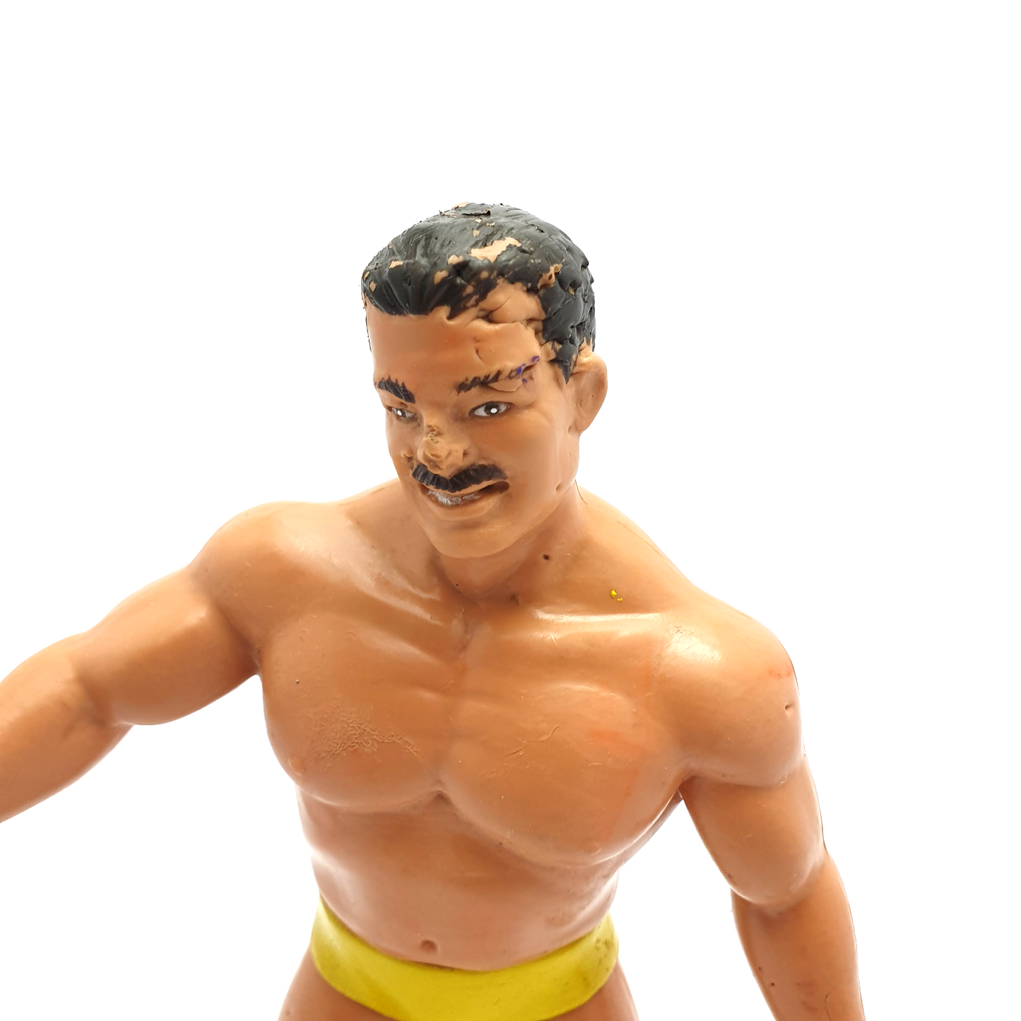 WWF LJN ☆ BRIAN BLAIR Killer Bees No Stripes Variant Vintage Wrestling Figure ☆ Original 1987