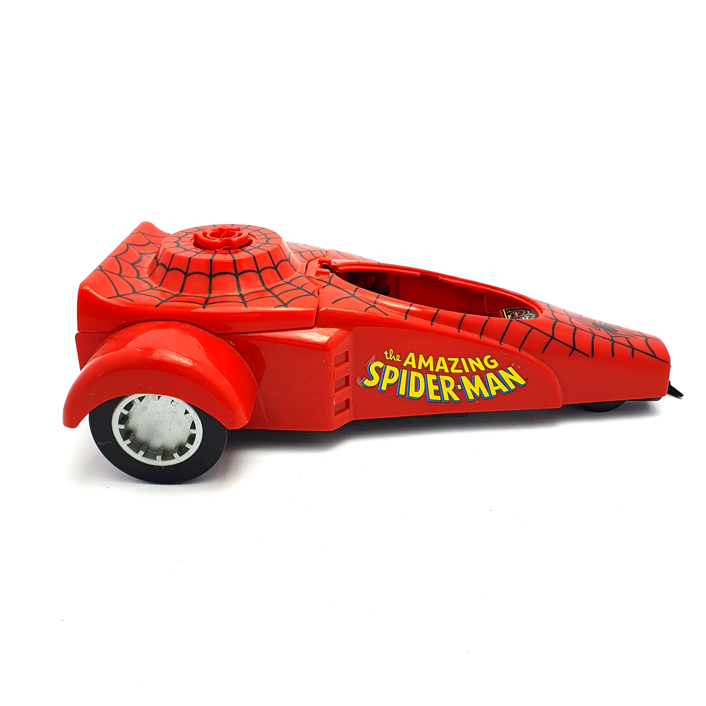 MARVEL SUPERHEROES ☆ SPIDER-MAN DRAGSTER & Figure Vehicle ☆ Marvel Toybiz 90s Original