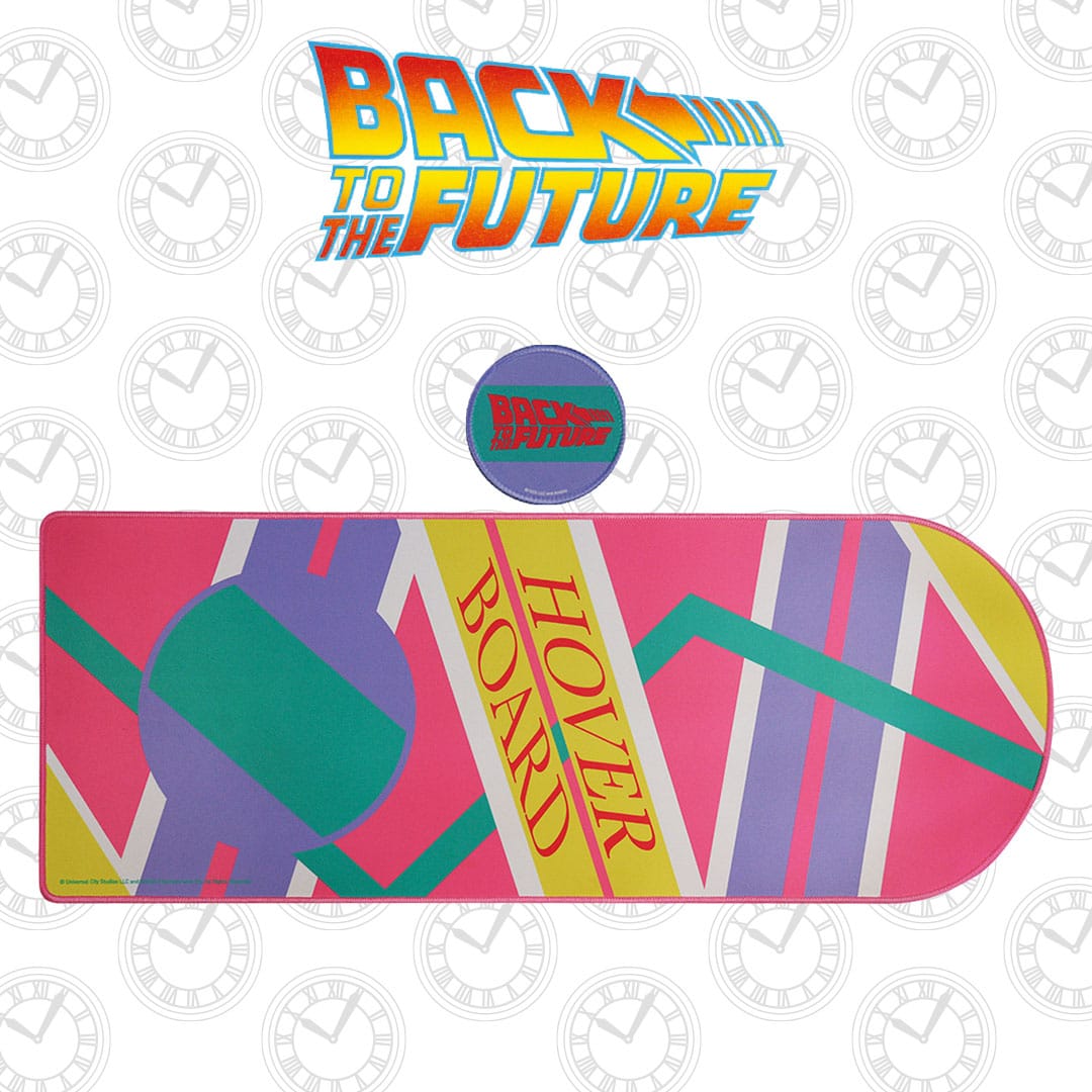BACK TO THE FUTURE ☆ Desk Pad & Coaster Set Hoverboard Limited Edition ☆ Boxed