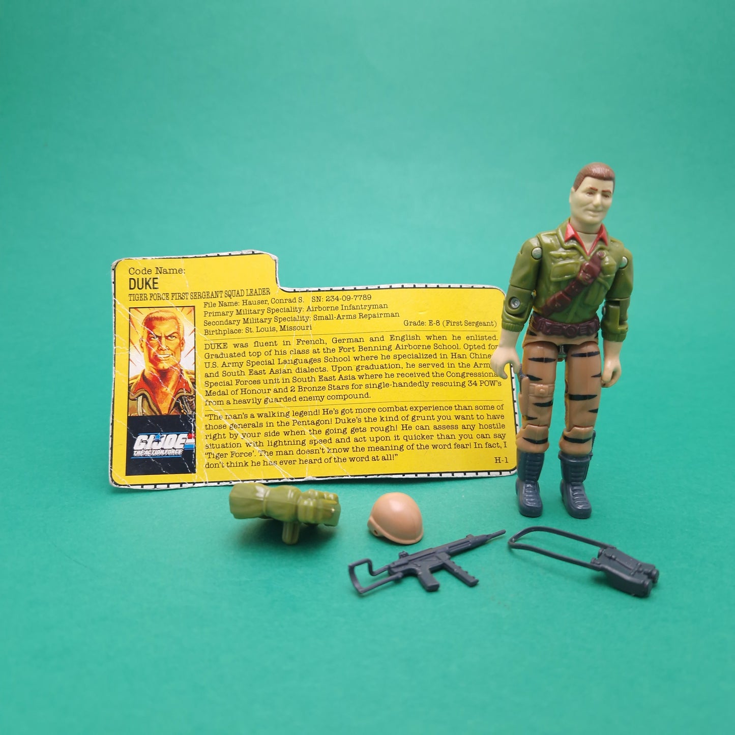 GI JOE ☆ DUKE TIGER FORCE Action Figure Complete ☆ Vintage Action Force Hasbro 1987
