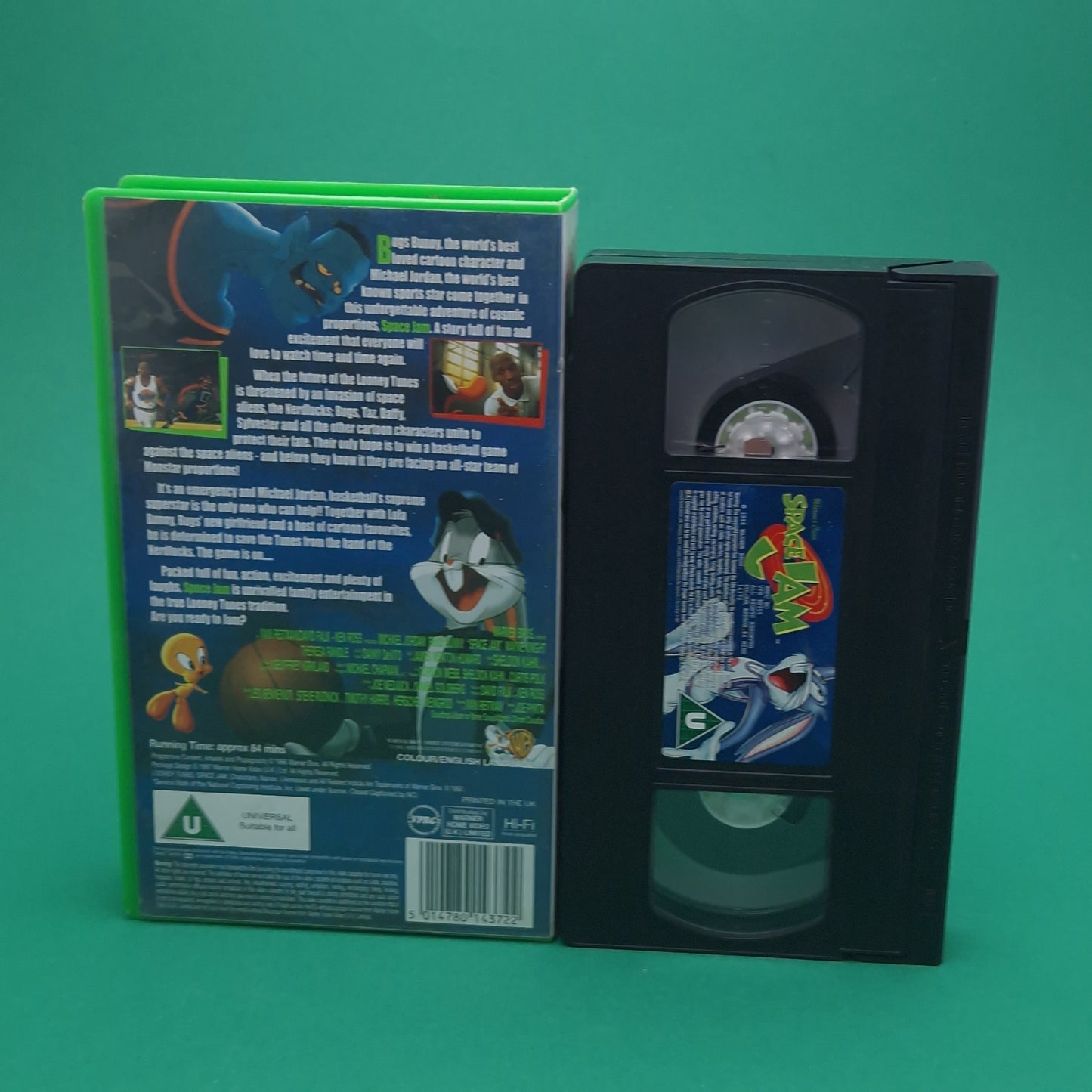 SPACE JAM MOVIE ☆ BUGS BUNNY & VHS Bundle Action Figure ☆ Vintage Playmates Original 90s Loose