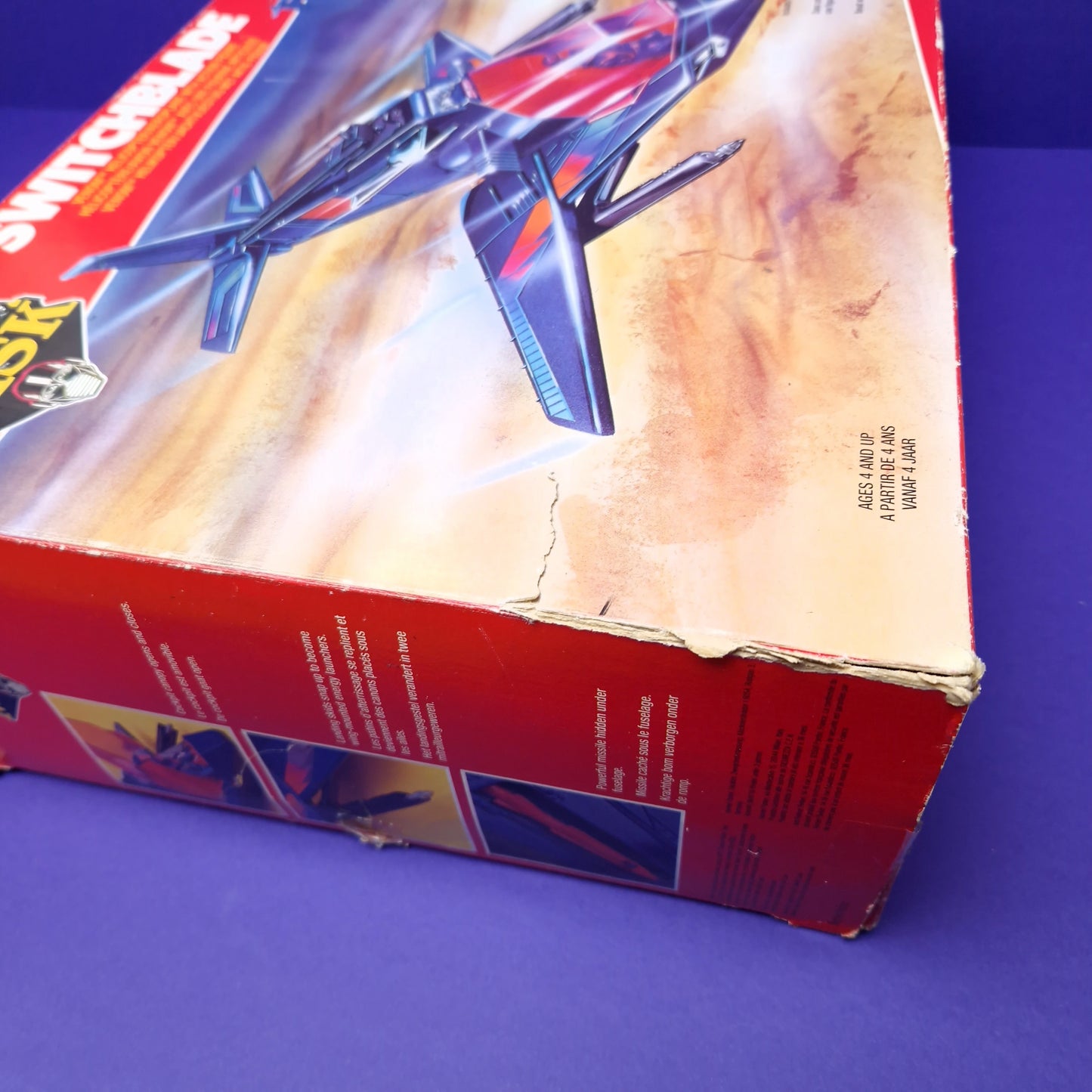M.A.S.K ☆ SWITCHBLADE Miles Mayhem ☆ BOXED INNER TRAY COMPLETE Vintage MASK Kenner 80s Euro Box