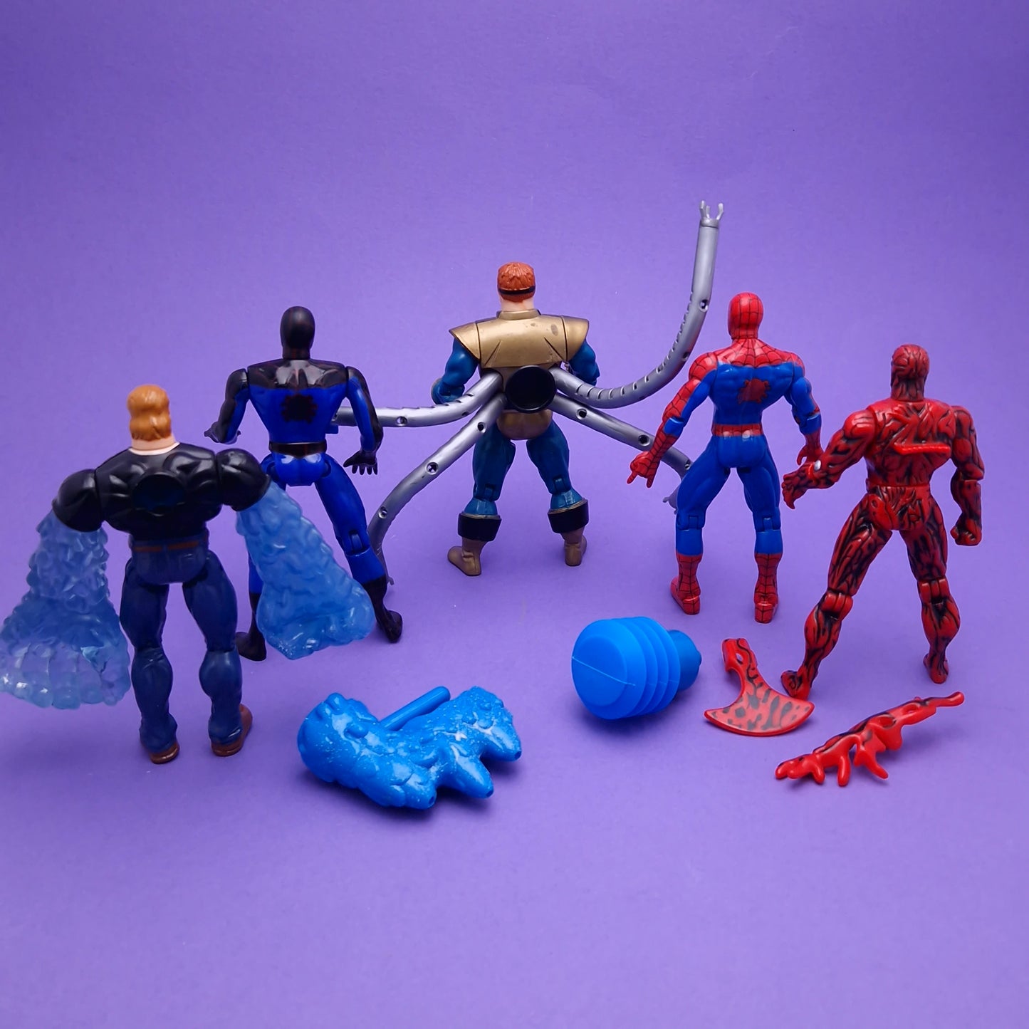 SPIDER-MAN ANIMATED SERIES ☆ HYDRO-MAN CARNAGE DR. OCTOPUS Action Figure ☆ Marvel Loose Toybiz 90s