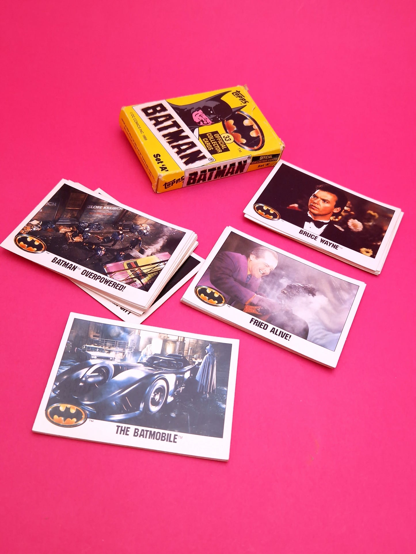 TOPPS ☆ BATMAN 1989 OFFICIAL COLLECTOR CARDS Set A ☆ Vintage