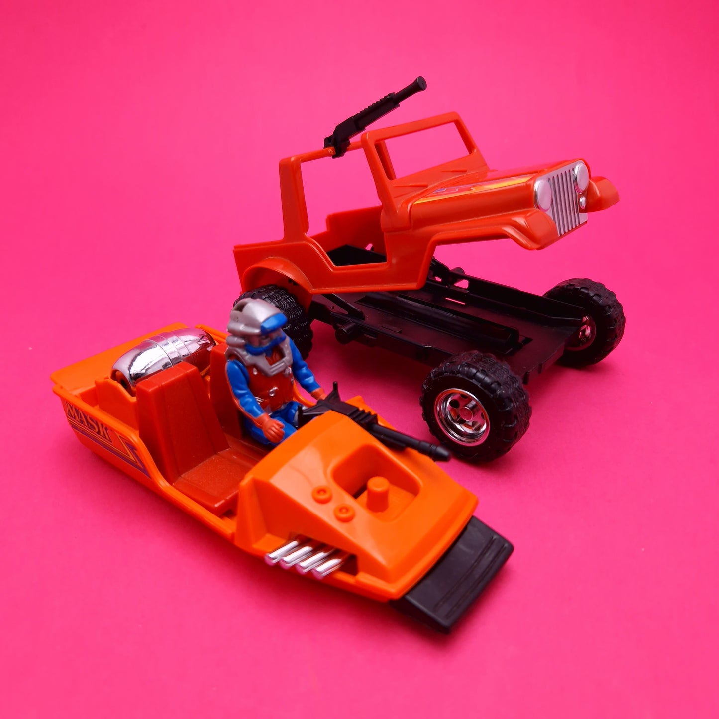 M.A.S.K ☆ GATOR DUSTY HAYES Figure Vehicle ☆ COMPLETE BOXED Vintage Kenner 80s