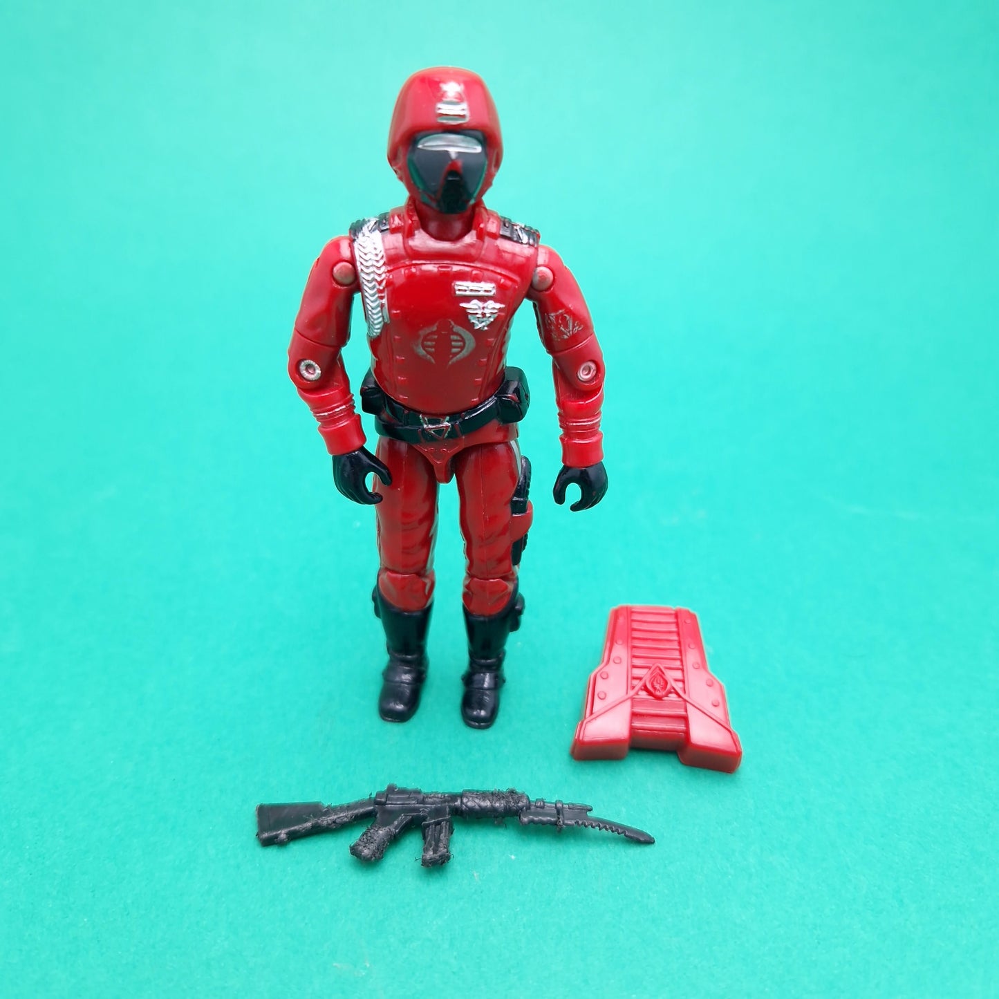 ACTION FORCE ☆ CRIMSON GUARD Cobra Figure ☆ G.I.JOE Hasbro Complete 1985