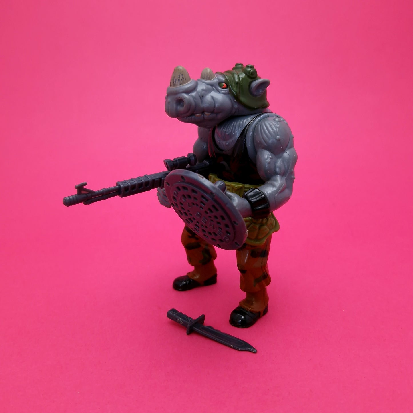 TEENAGE MUTANT NINJA TURTLES ☆ ROCKSTEADY Vintage Figure ☆ 90s Loose Original