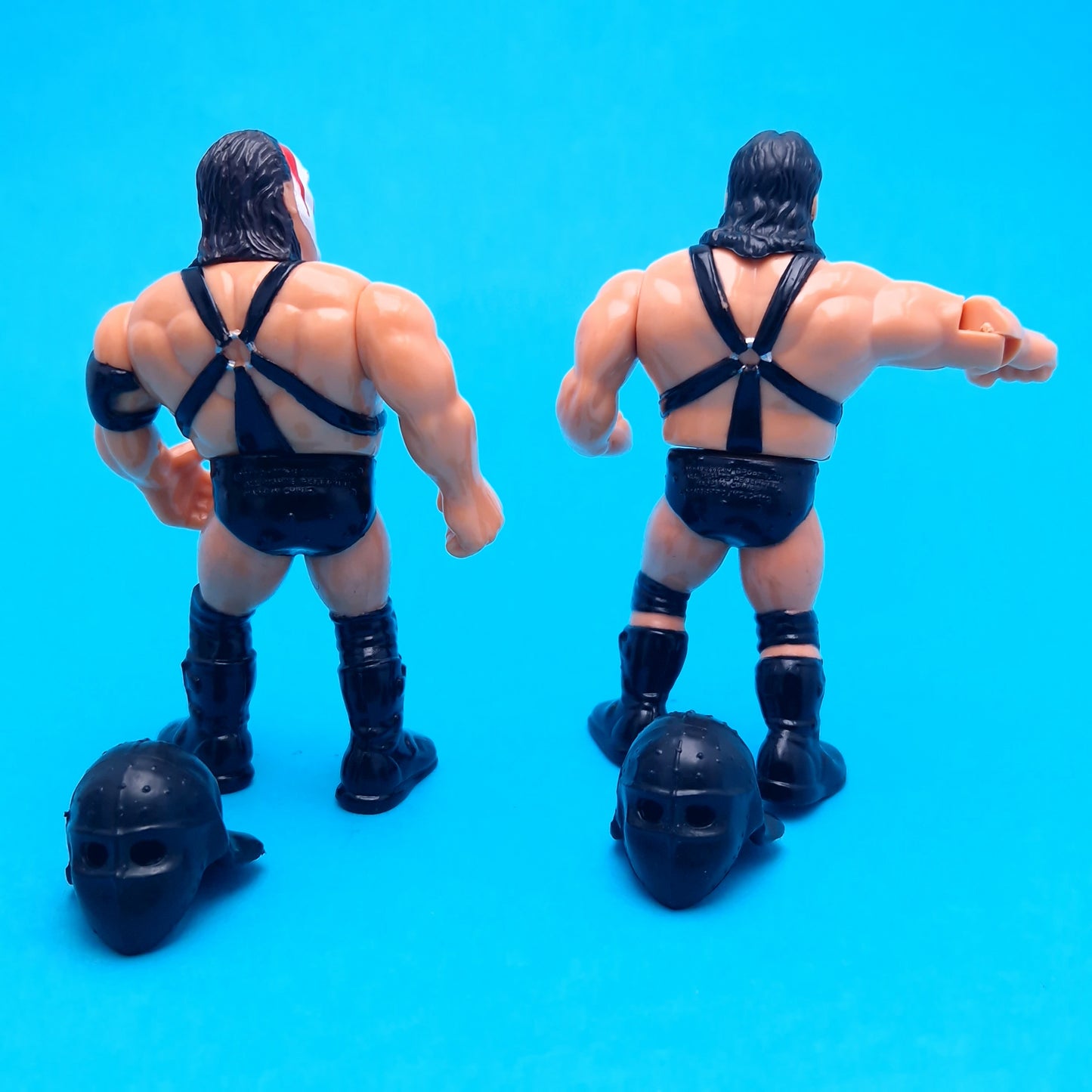 WWF HASBRO DEMOLITION CRUSH & SMASH HELMETS Tag Team Vintage Wrestling Figure ☆ Original 90s Series 2 MASKS