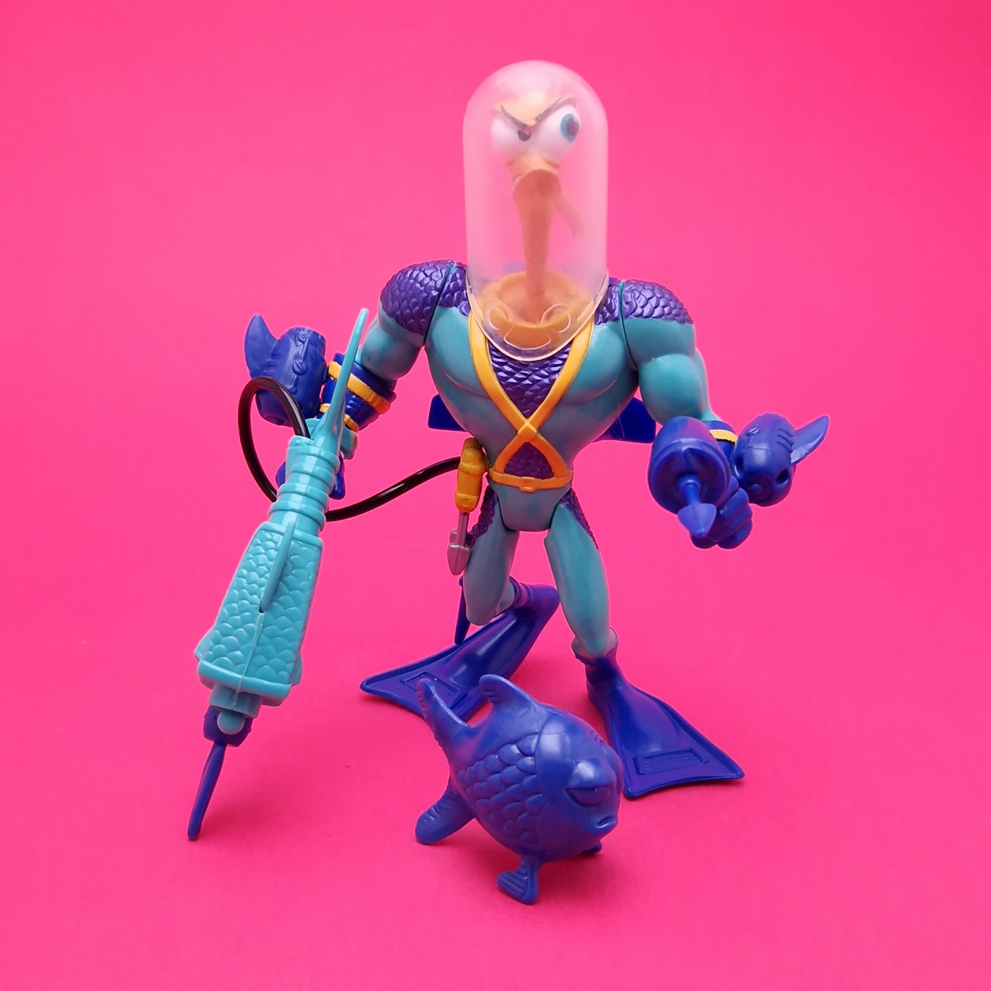 EARTHWORM JIM ☆ SPECIAL DEEP SEA MISSION SUIT Vintage Action Figure ☆ Loose Playmates
