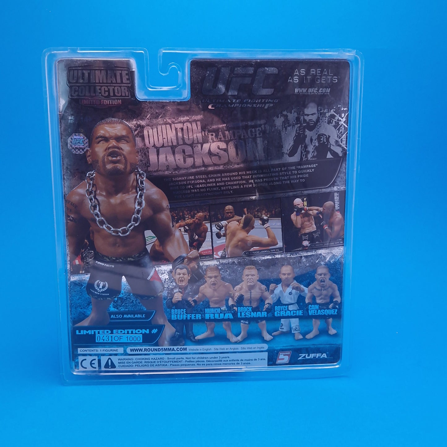 UFC ☆ QUINTON RAMPAGE JACKSON Limted Edition Figure ☆ Sealed Carded Zuffa