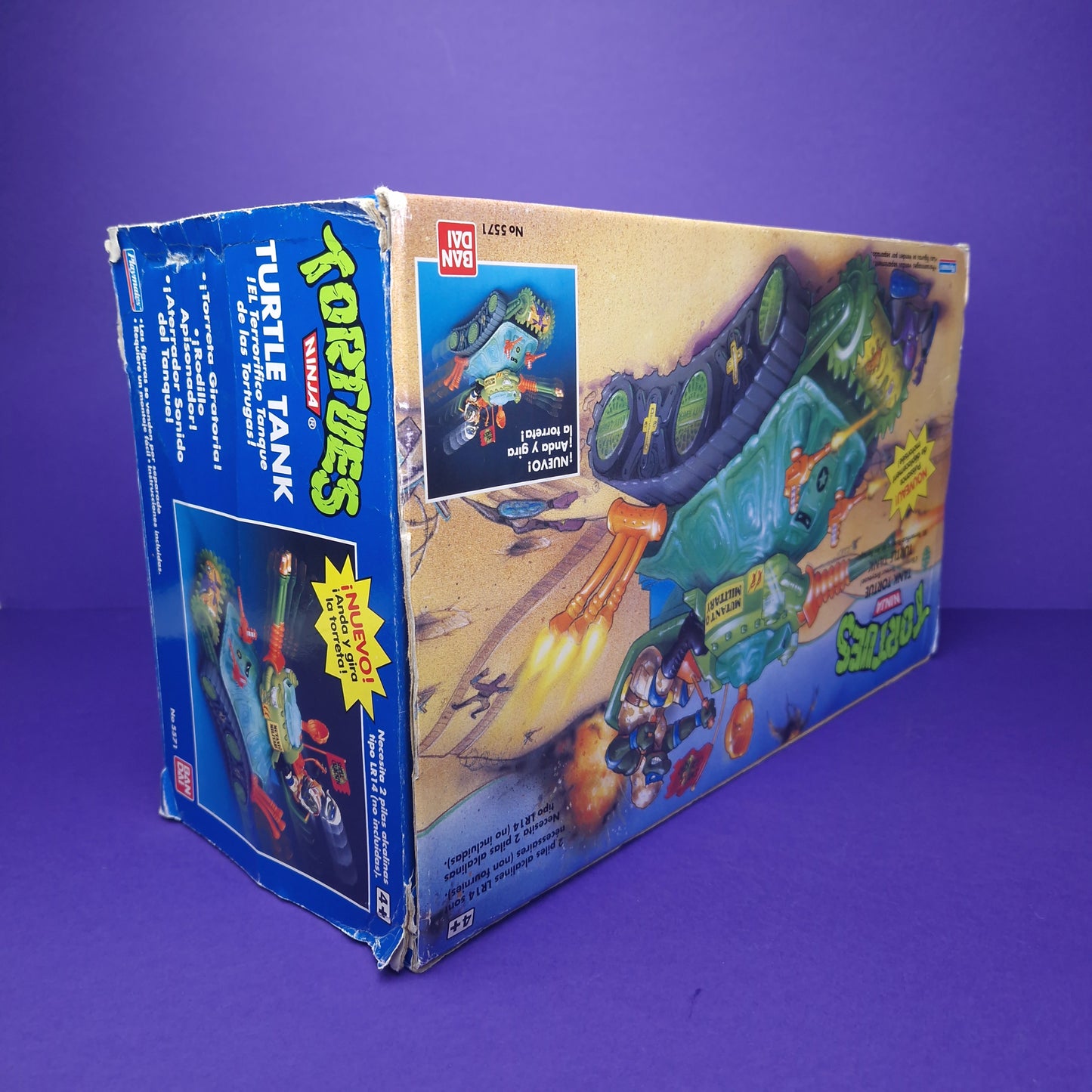 TEENAGE MUTANT NINJA TURTLES ☆ TURTLE TANK Vintage Action Figure Vehicle ☆ Loose BOXED