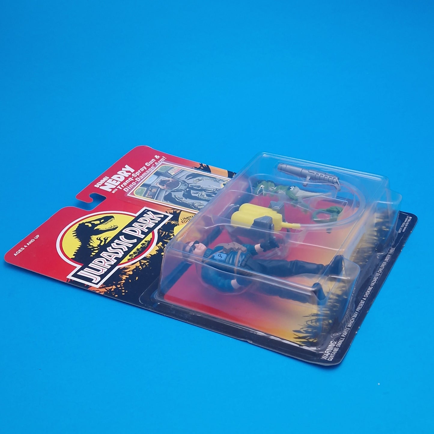 JURASSIC PARK DENNIS NEDRY JURASSIC PARK Vintage Figure ☆ Sealed MOC World Carded