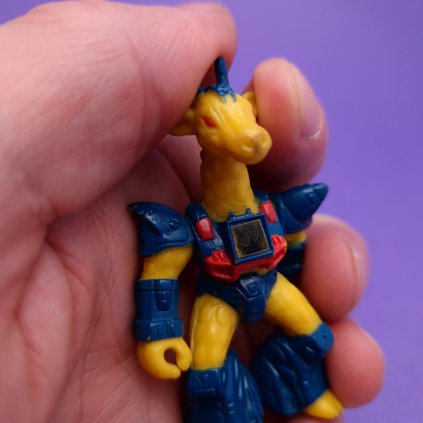 BATTLE BEASTS ☆ RUBBERNECK GIRAFFE #18 Action Figure ☆ Vintage Original 80s Hasbro Takara Loose