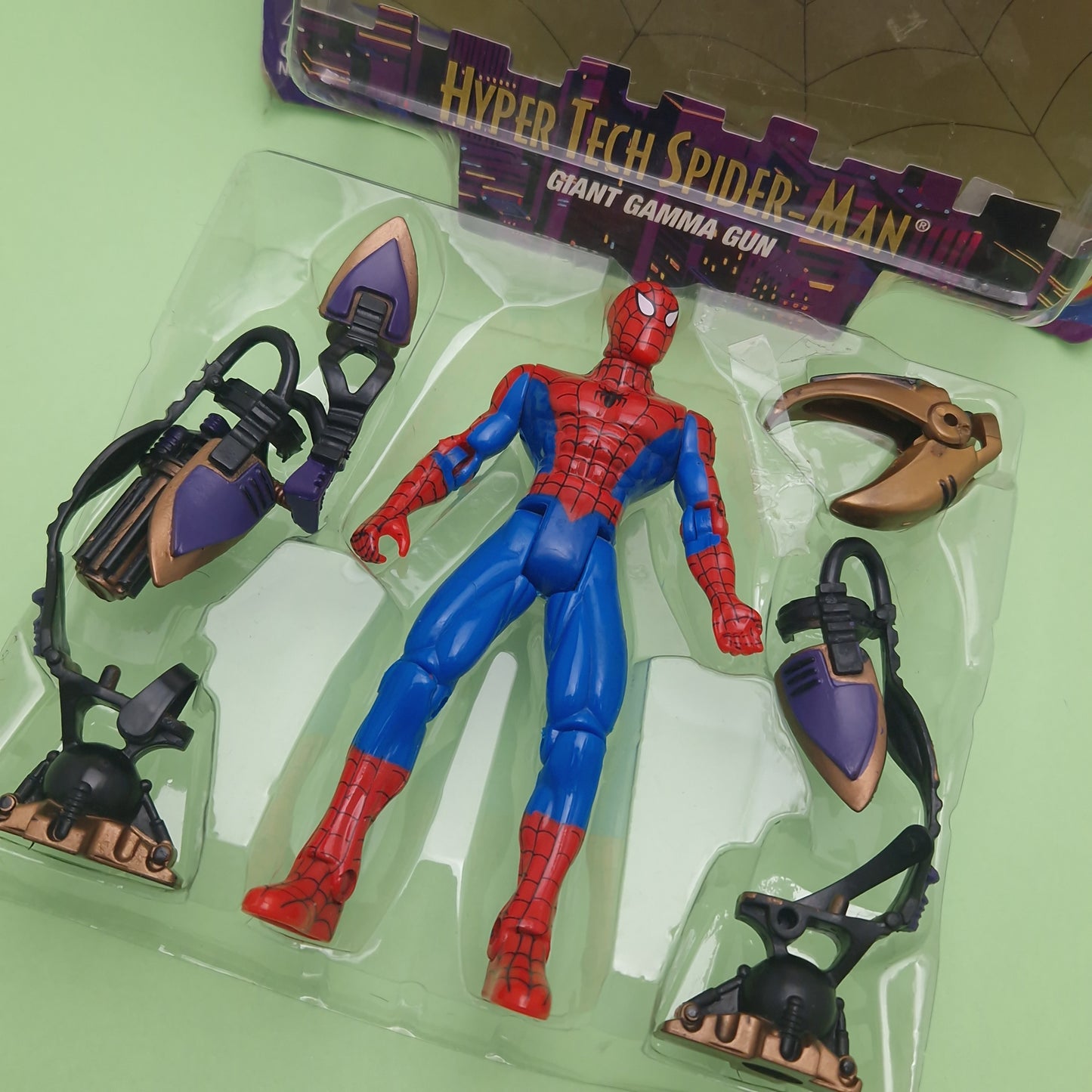 SPIDER-MAN ANIMATED SERIES ☆ TECHNO-WARS HYPER TECH Action Figure ☆ Marvel Toybiz 90s Vintage