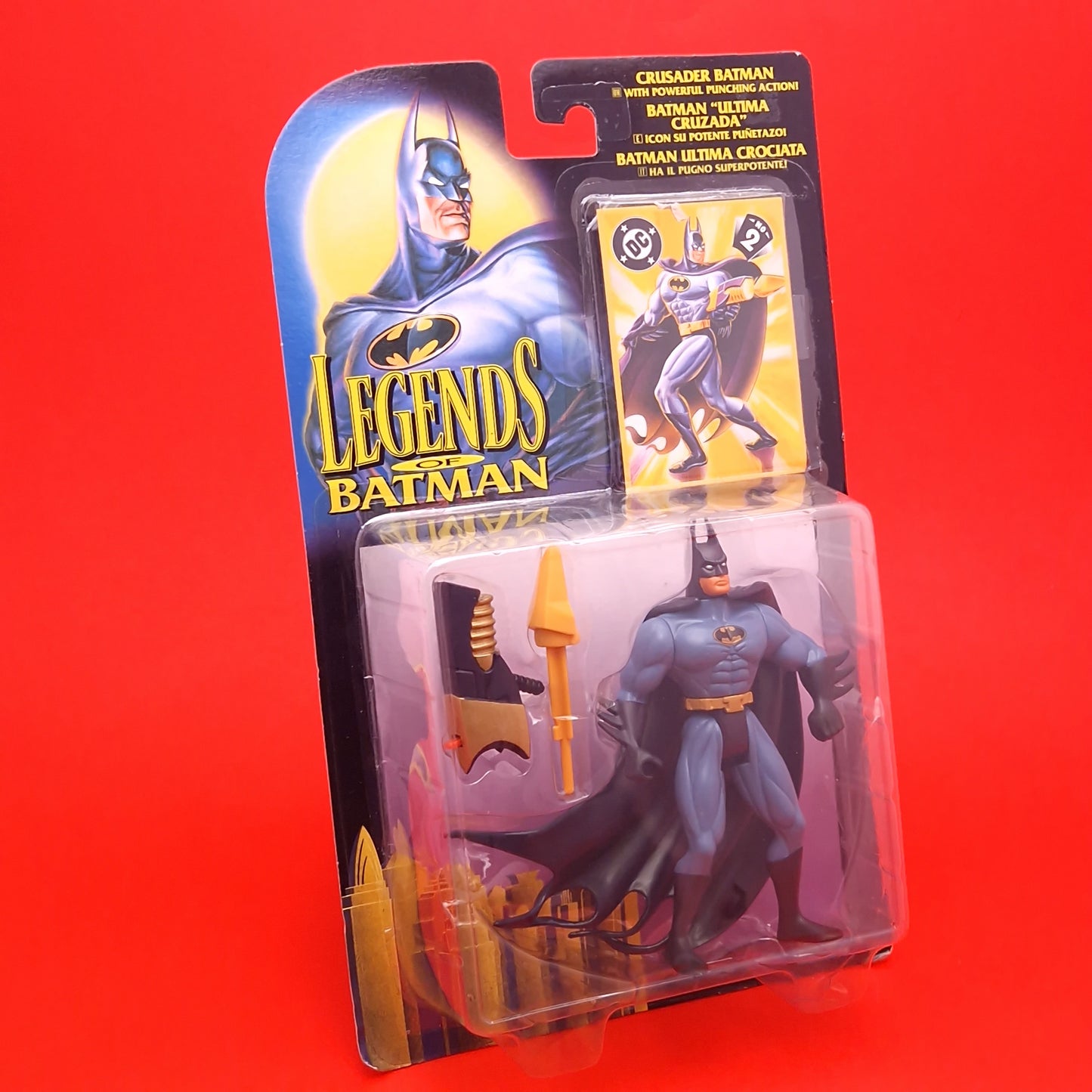LEGENDS OF BATMAN CRUSADER ☆ Vintage Figure MOC Original Sealed Carded Kenner