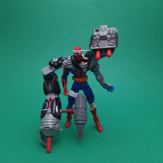 SPIDER-MAN ANIMATED SERIES ☆ Spider-Man Cyborg Action Figure ☆ Marvel Loose Toybiz 90s