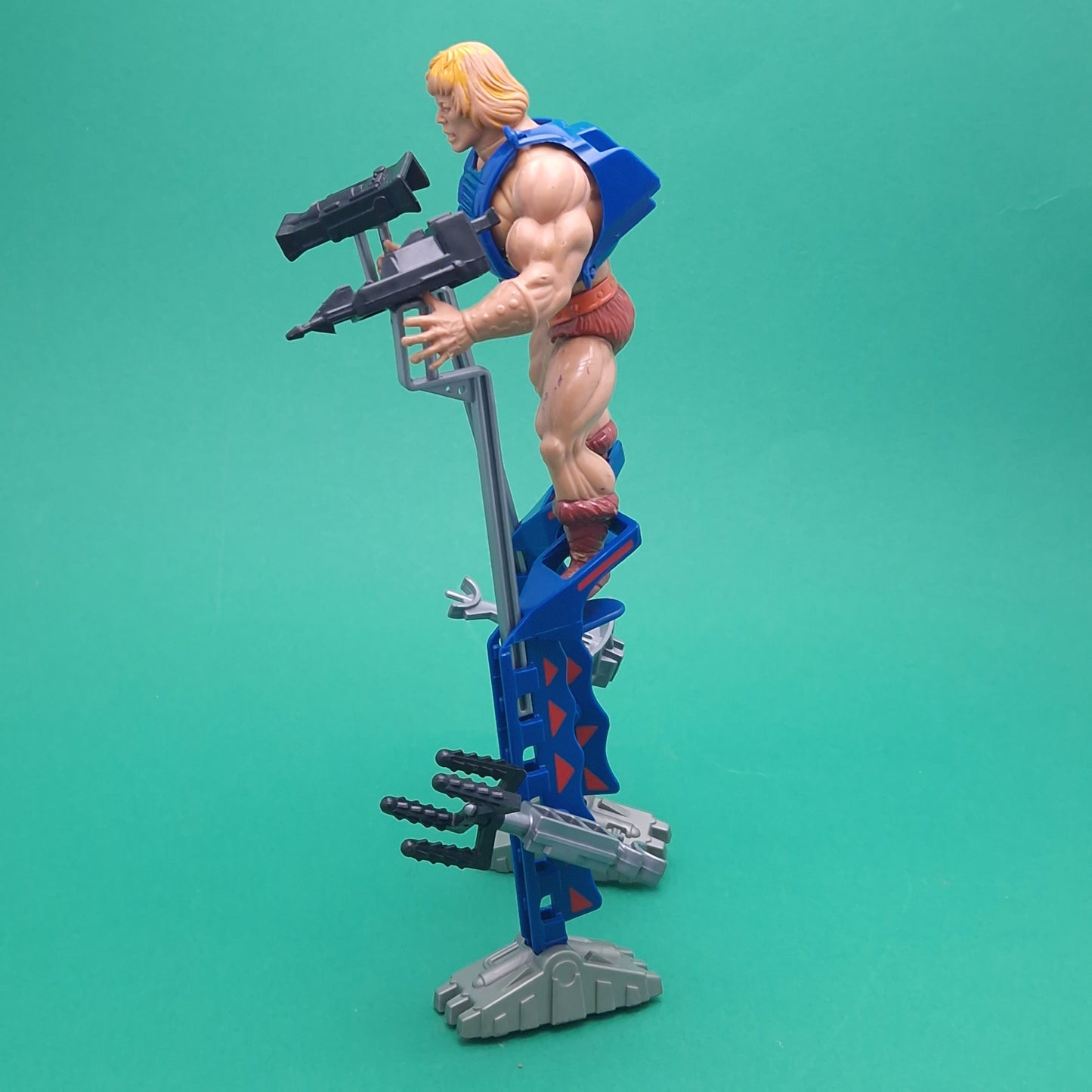 MASTERS OF THE UNIVERSE ☆ HE-MAN & Stilt Stalkers Vintage Figure ☆ MOTU Loose 80s Mattel Original