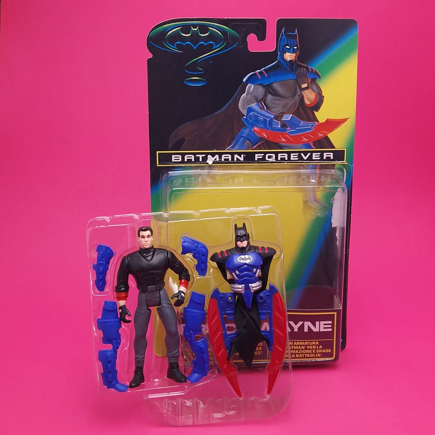 BATMAN FOREVER ☆ TRANSFORMING BRUCE WAYNE Action Figures ☆ Vintage Kenner Loose