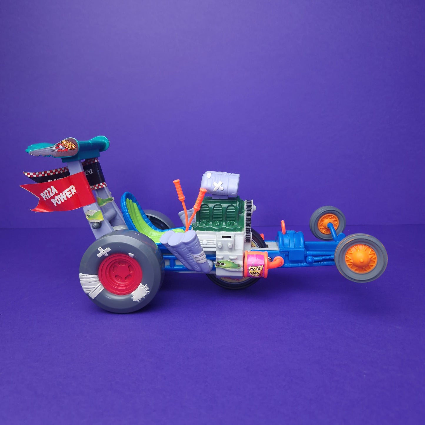TEENAGE MUTANT NINJA TURTLES ☆ SEWER DRAGSTER Vintage Action Figure Vehicle ☆ Loose BOXED