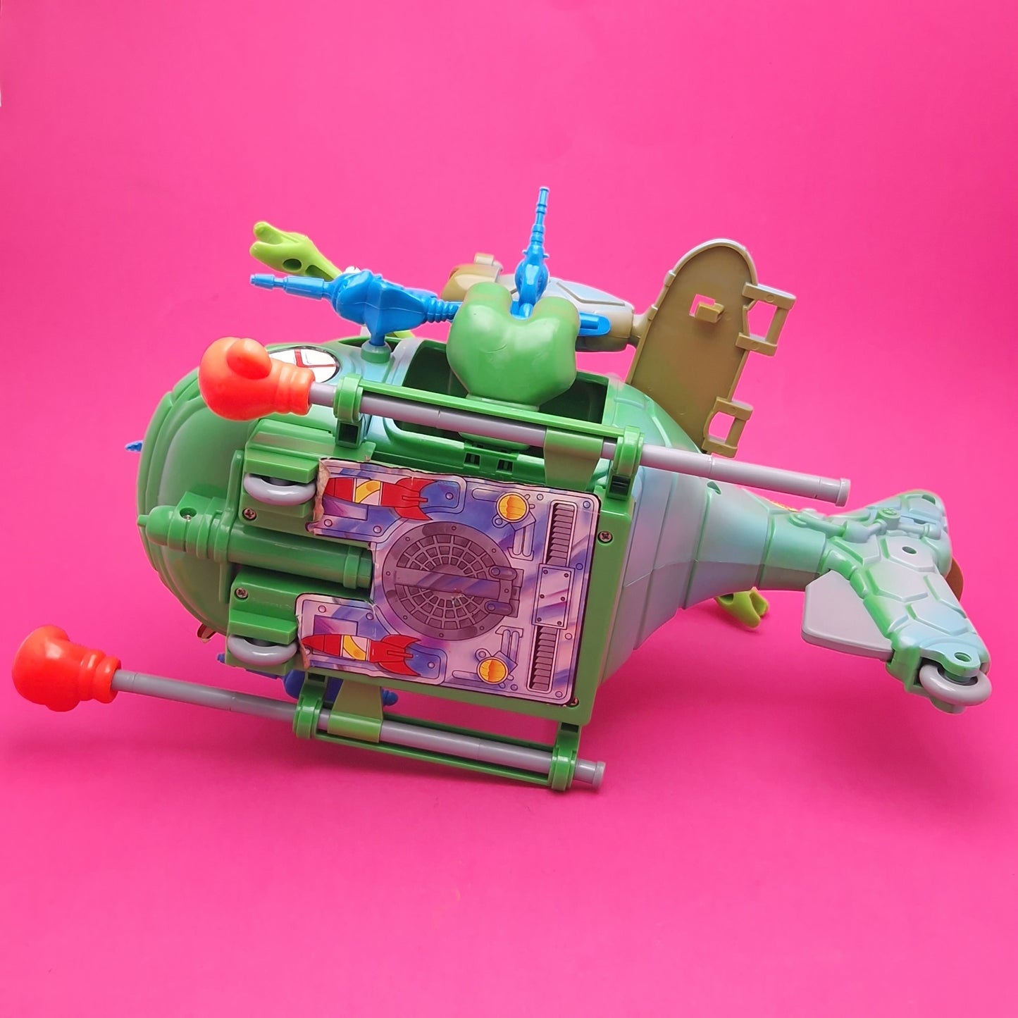 TEENAGE MUTANT NINJA TURTLES ☆ TURTLE COPTER Vintage Action Figure Vehicle ☆ Loose HERO