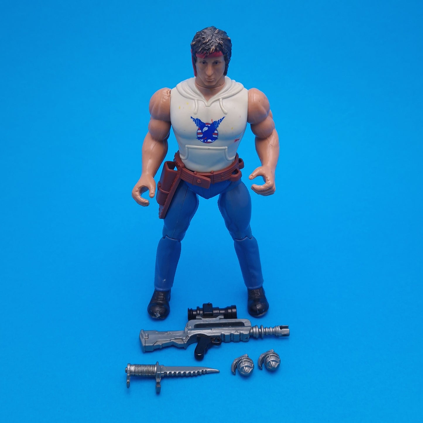 RAMBO: The Force of Freedom ☆ 1985 FIRE-POWER Action Figure ☆ Vintage COLECO 80s