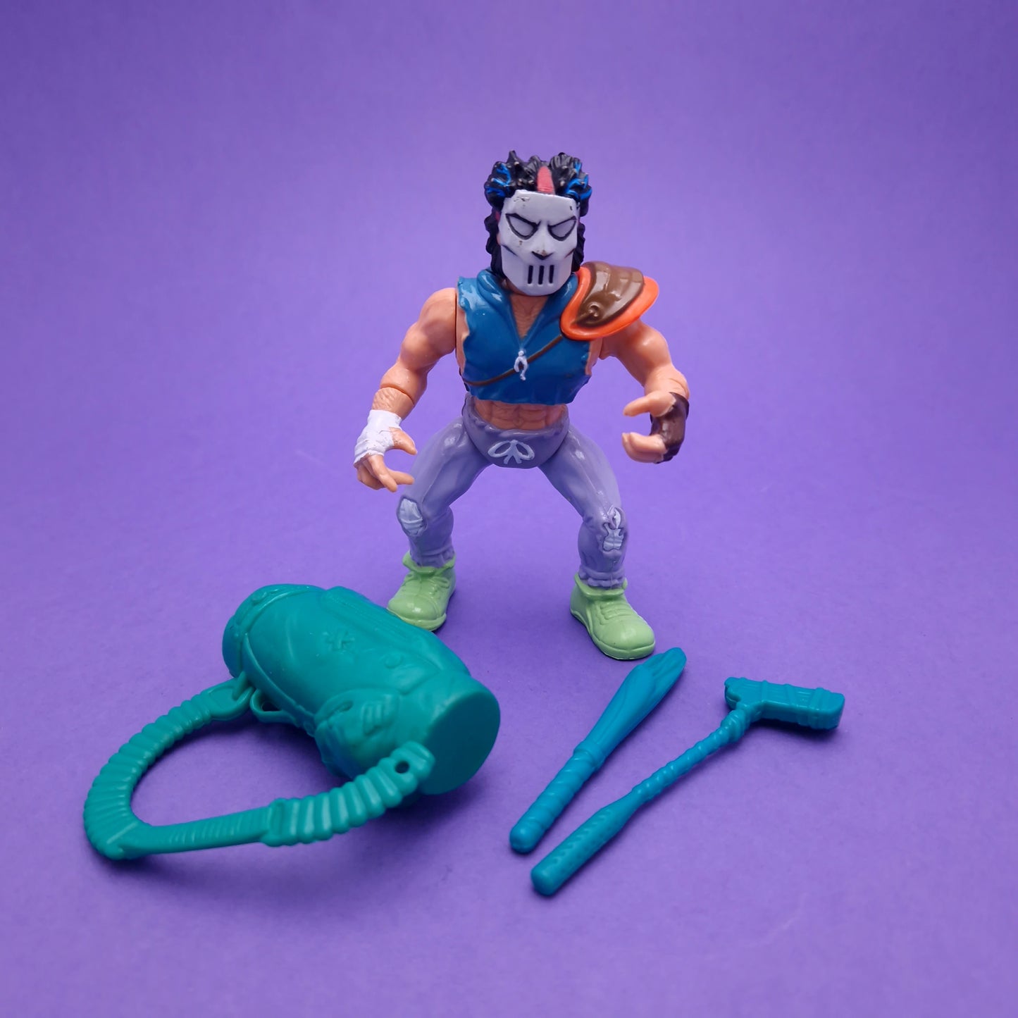 TEENAGE MUTANT NINJA TURTLES ☆ CASEY JONES Vintage Action Figure ☆ Loose