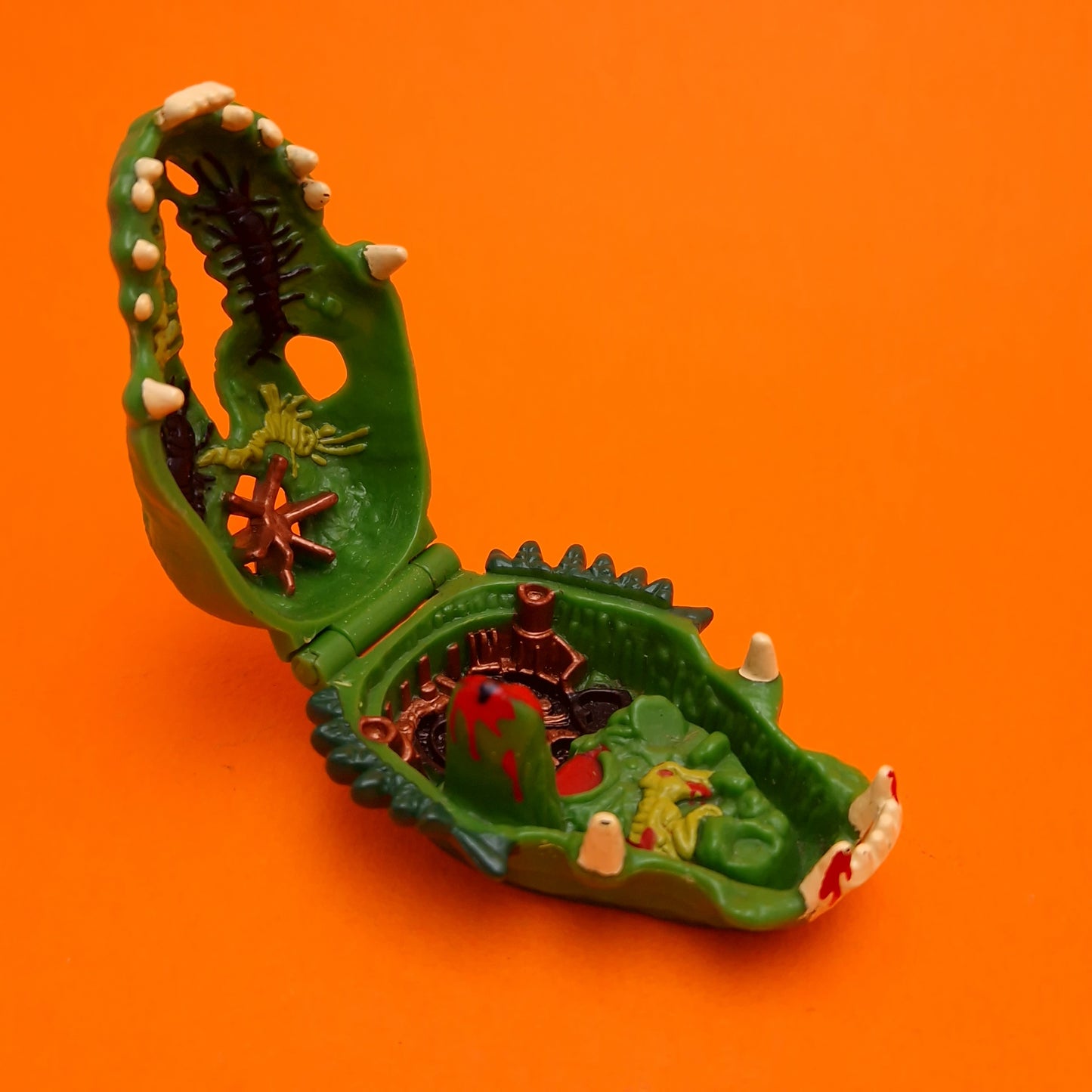 MIGHTY MAX ☆ VERSUS KRONOSAUR Horror Heads Vintage Figure Playset ☆ Complete Loose