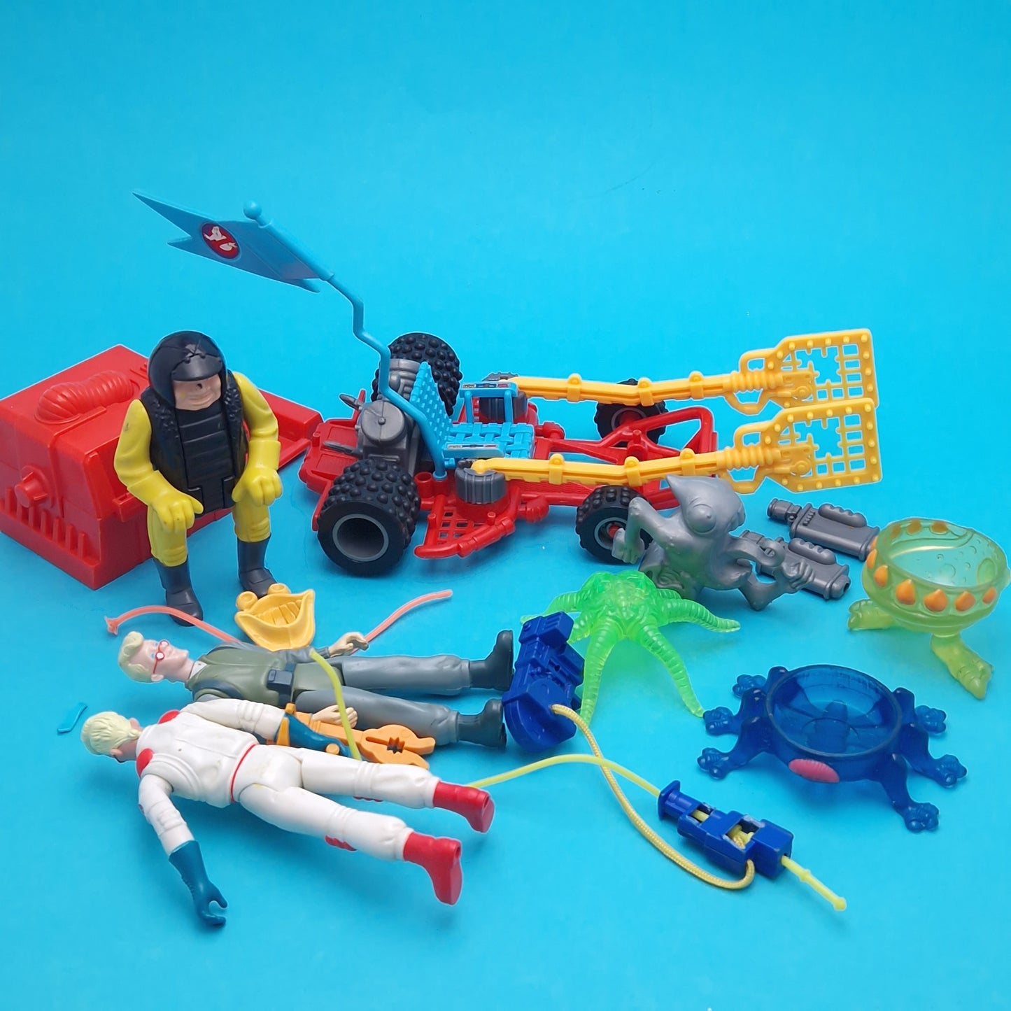 GHOSTBUSTERS ☆ BUNDLE of Figures and Vehicle Spares Vintage Figure ☆ Loose 80s Kenner Original