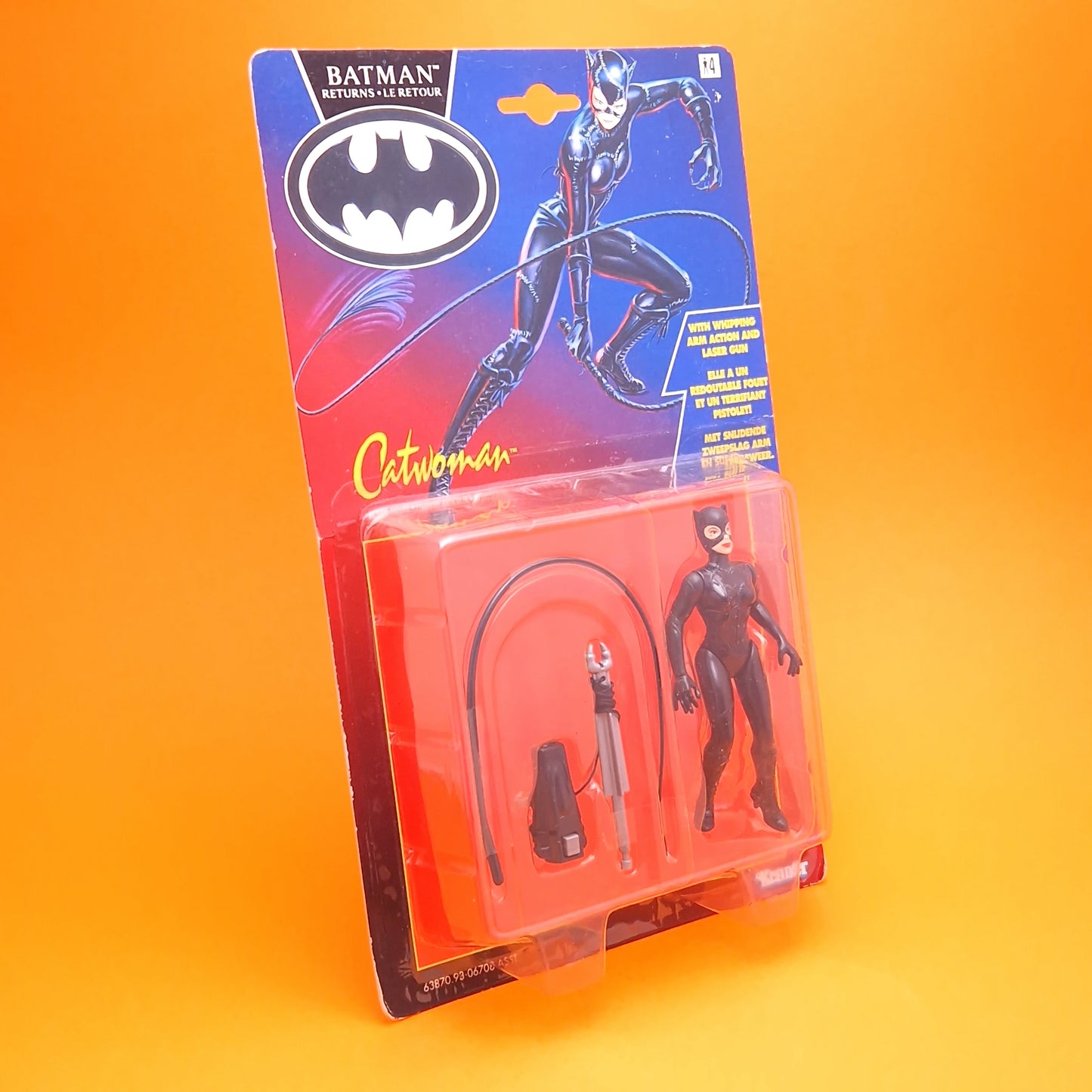 BATMAN RETURNS ☆ CATWOMAN Figure ☆ Original Sealed MOC Carded Kenner Red Euro