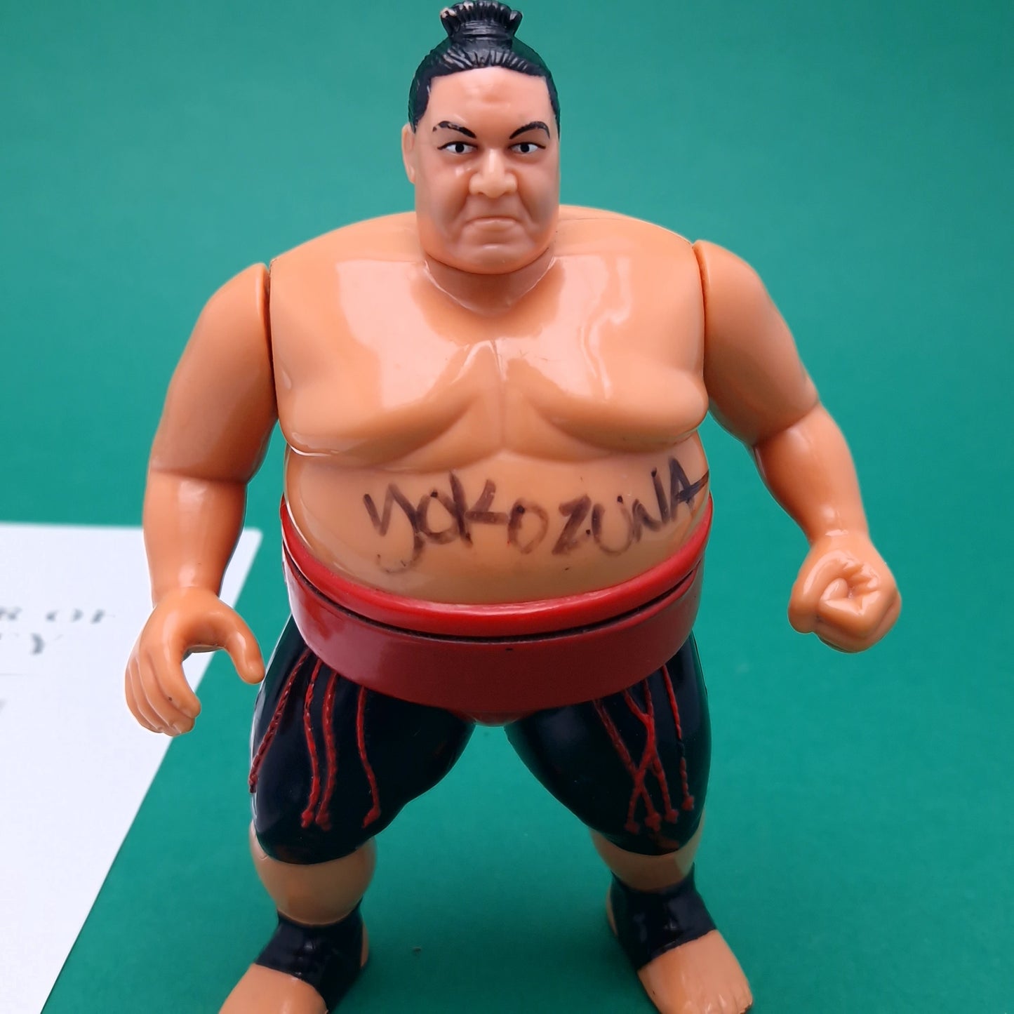 WWF HASBRO ☆ YOKOZUNA Figure Signed Autograph Signature CERT COA ☆ Original 90s Series 8
