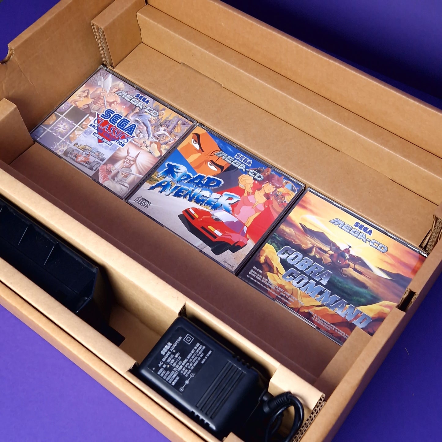 SEGA ☆ MEGA CD 2 BOXED CONSOLE ☆ 8 Classic Games & FIFA Vintage Retro Inserts