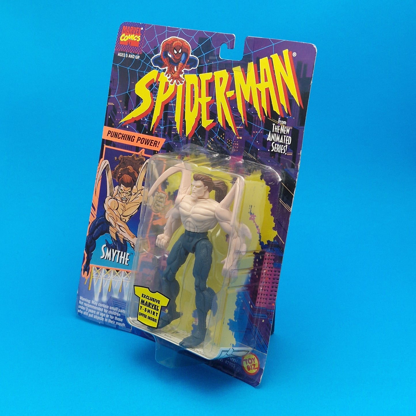 SPIDER-MAN ANIMATED SERIES ☆ SMYTHE Vintage Figure ☆ Marvel Carded Toybiz 90s Original