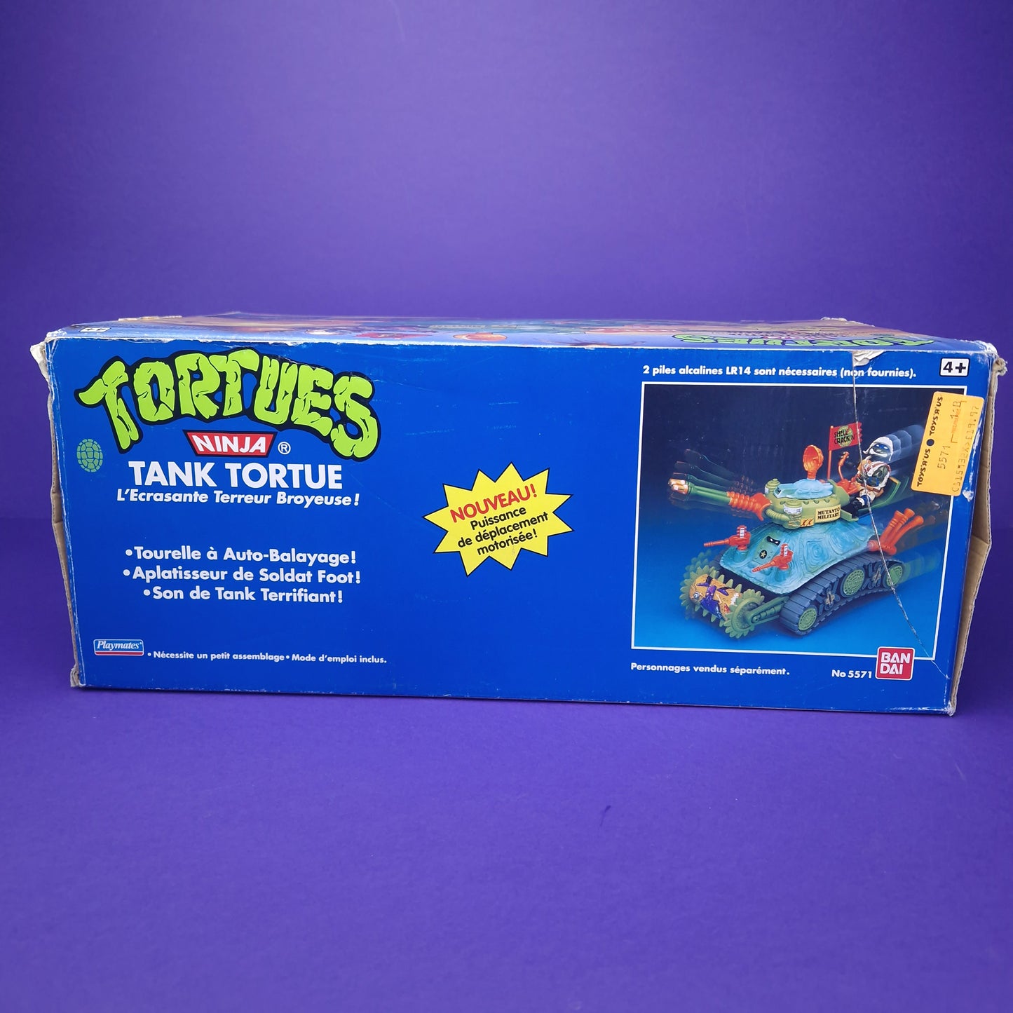 TEENAGE MUTANT NINJA TURTLES ☆ TURTLE TANK Vintage Action Figure Vehicle ☆ Loose BOXED