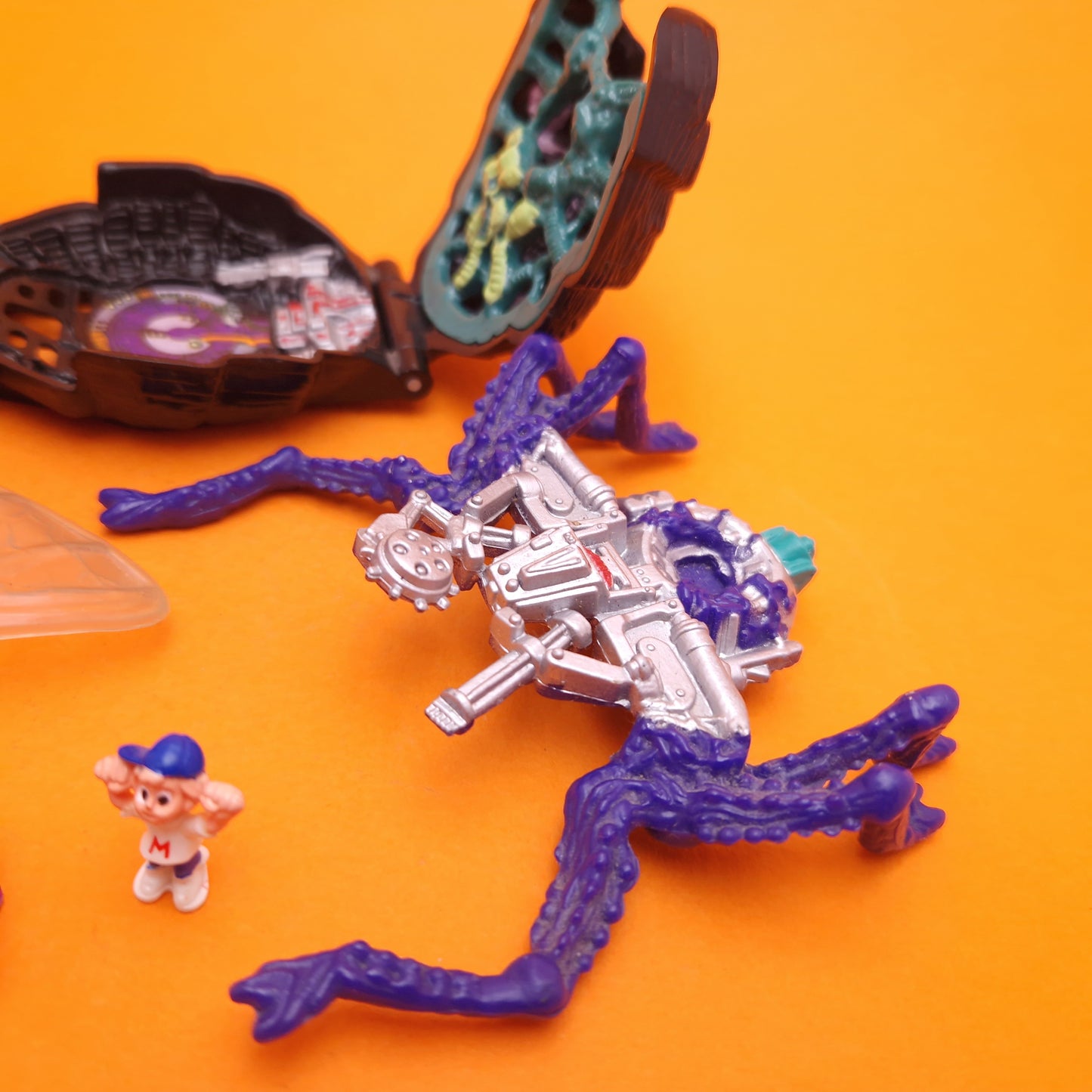 MIGHTY MAX ☆ SQUISHES THE FLY Doom Zones Vintage Figure Playset ☆ Complete