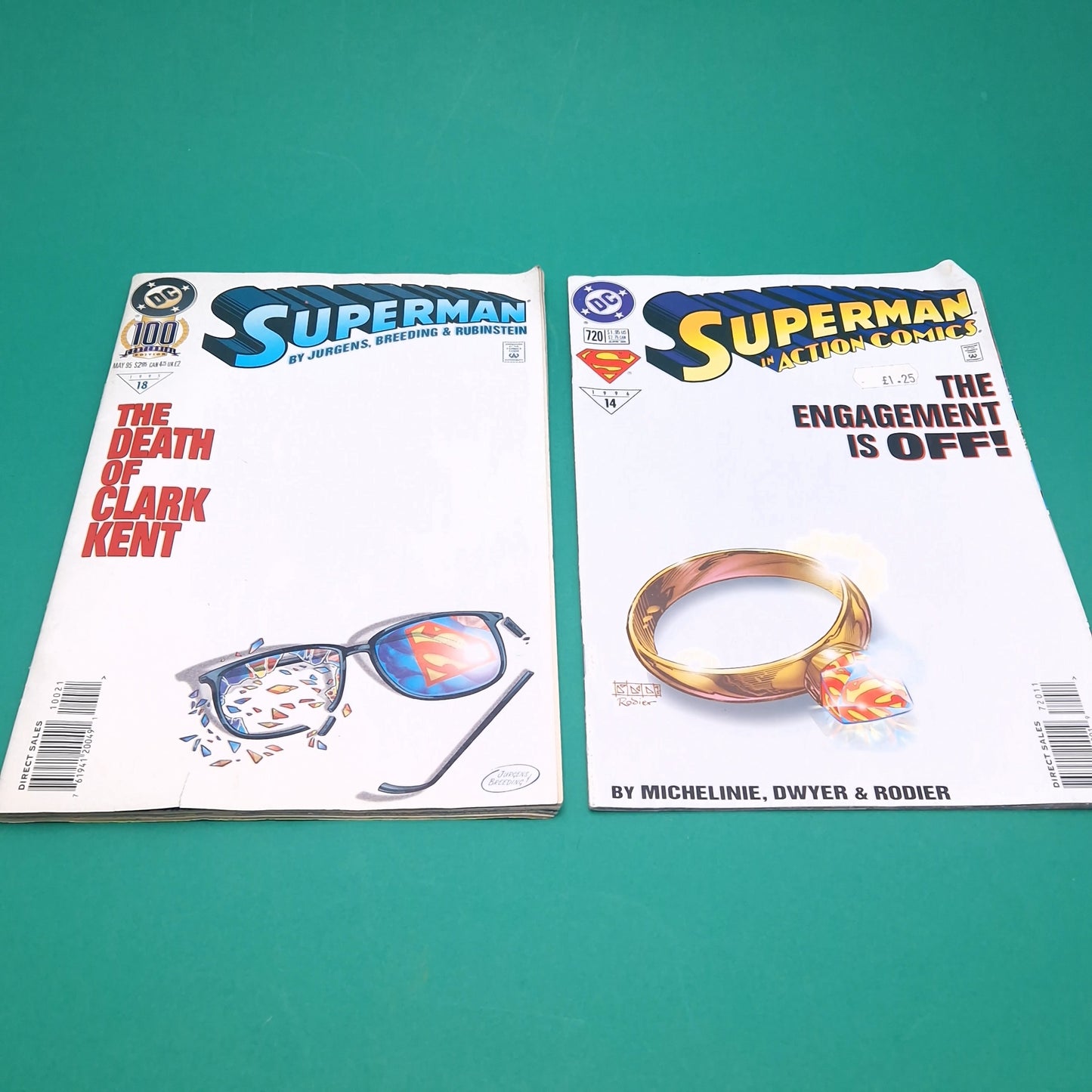 SUPERMAN ☆ Adventures, Action Comics Bundle x5 90s DC Joker ☆ Loose Original