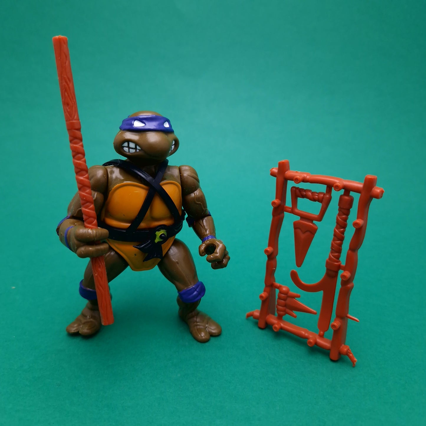 TEENAGE MUTANT NINJA TURTLES ☆ DONATELLO Vintage Action Figure ☆ Loose