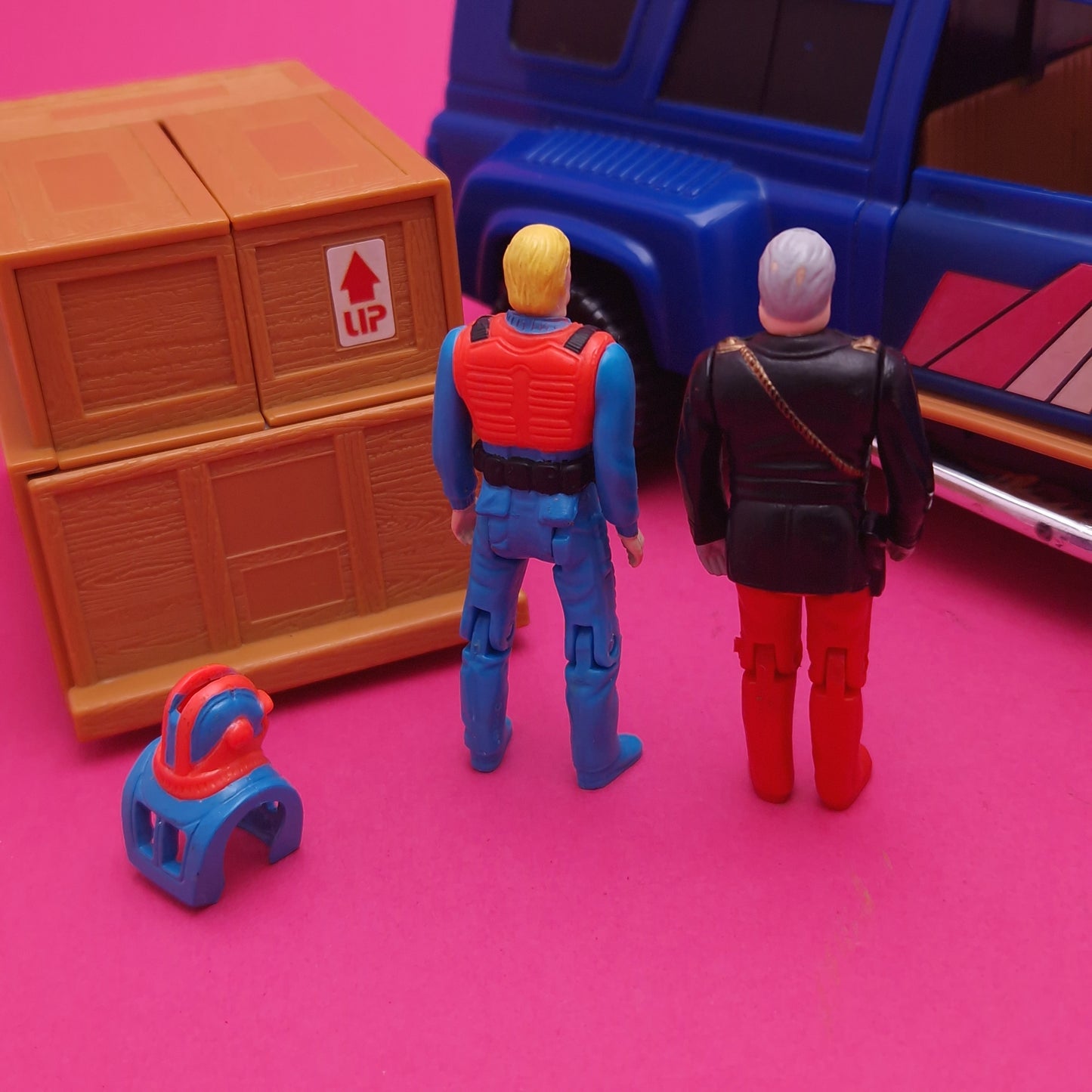 M.A.S.K ☆ LASER COMMAND MATT TRAKKER & MILES MAYHEM Vintage Figure Vehicle ☆ Working MASK Kenner 80s