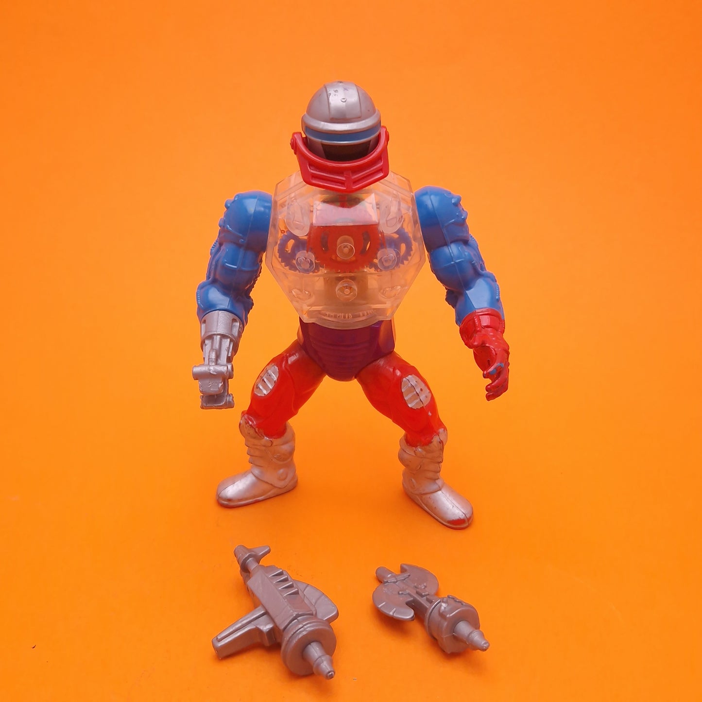 MASTERS OF THE UNIVERSE ☆ ROTON ROBOTO Complete Vintage Figure Vehicle ☆ MOTU 80s Mattel