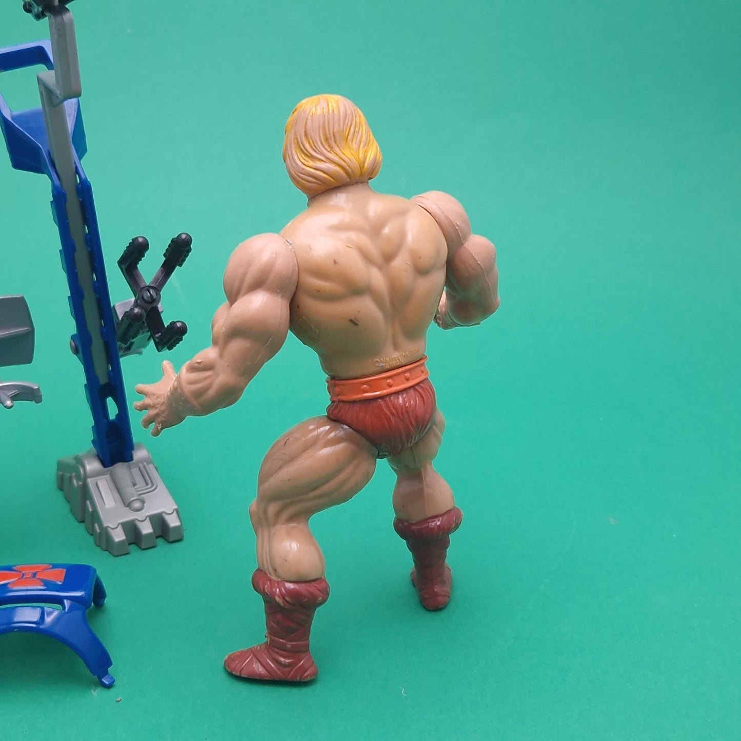 MASTERS OF THE UNIVERSE ☆ HE-MAN & Stilt Stalkers Vintage Figure ☆ MOTU Loose 80s Mattel Original