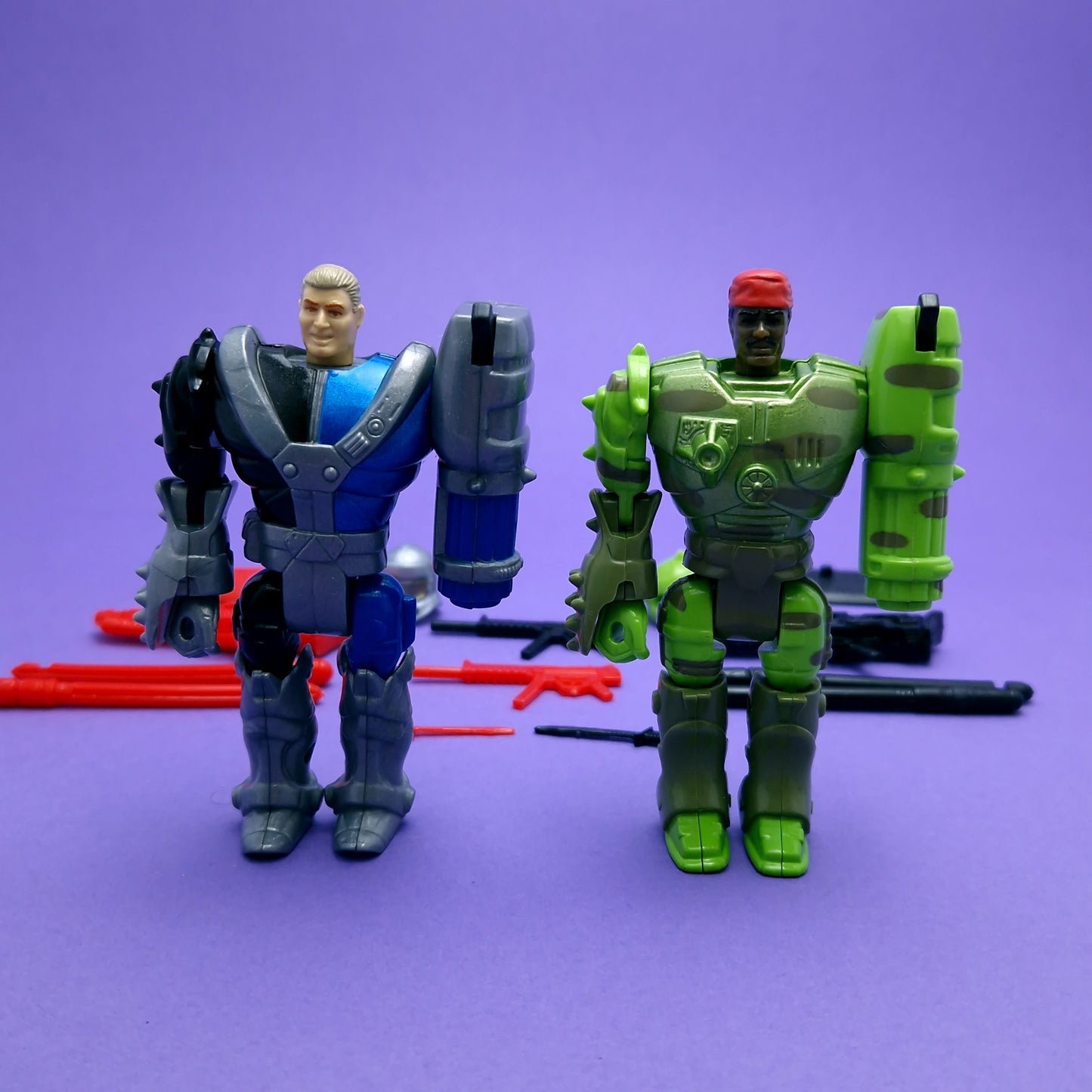 GI JOE ☆ STAR BRIGADE DUKE & HEAVY DUTY Action Figures ☆ Vintage Action Force Hasbro 1993