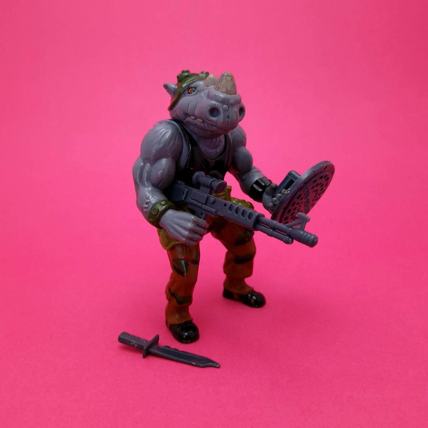 TEENAGE MUTANT NINJA TURTLES ☆ ROCKSTEADY Vintage Figure ☆ 90s Loose Original