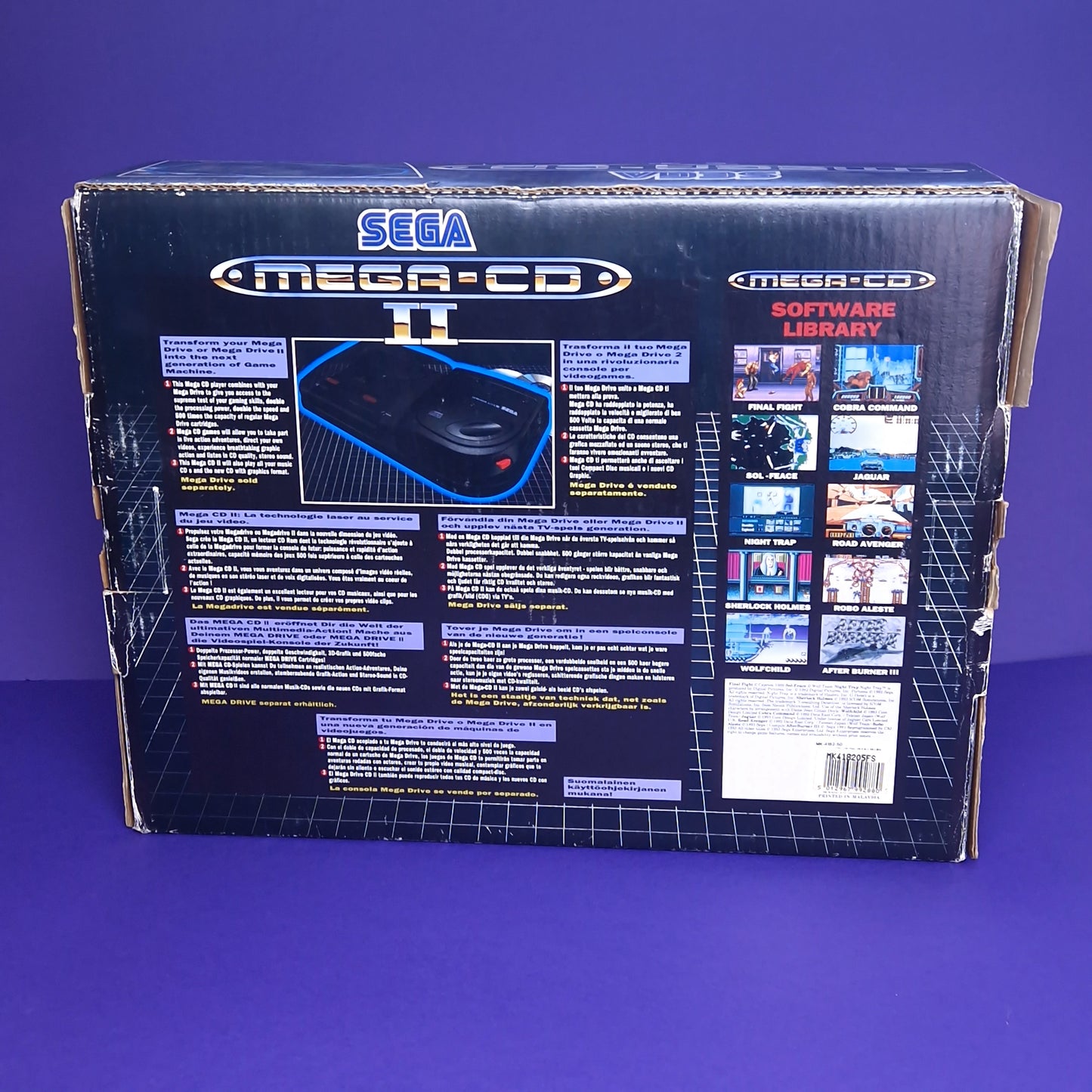 SEGA ☆ MEGA CD 2 BOXED CONSOLE ☆ 8 Classic Games & FIFA Vintage Retro Inserts