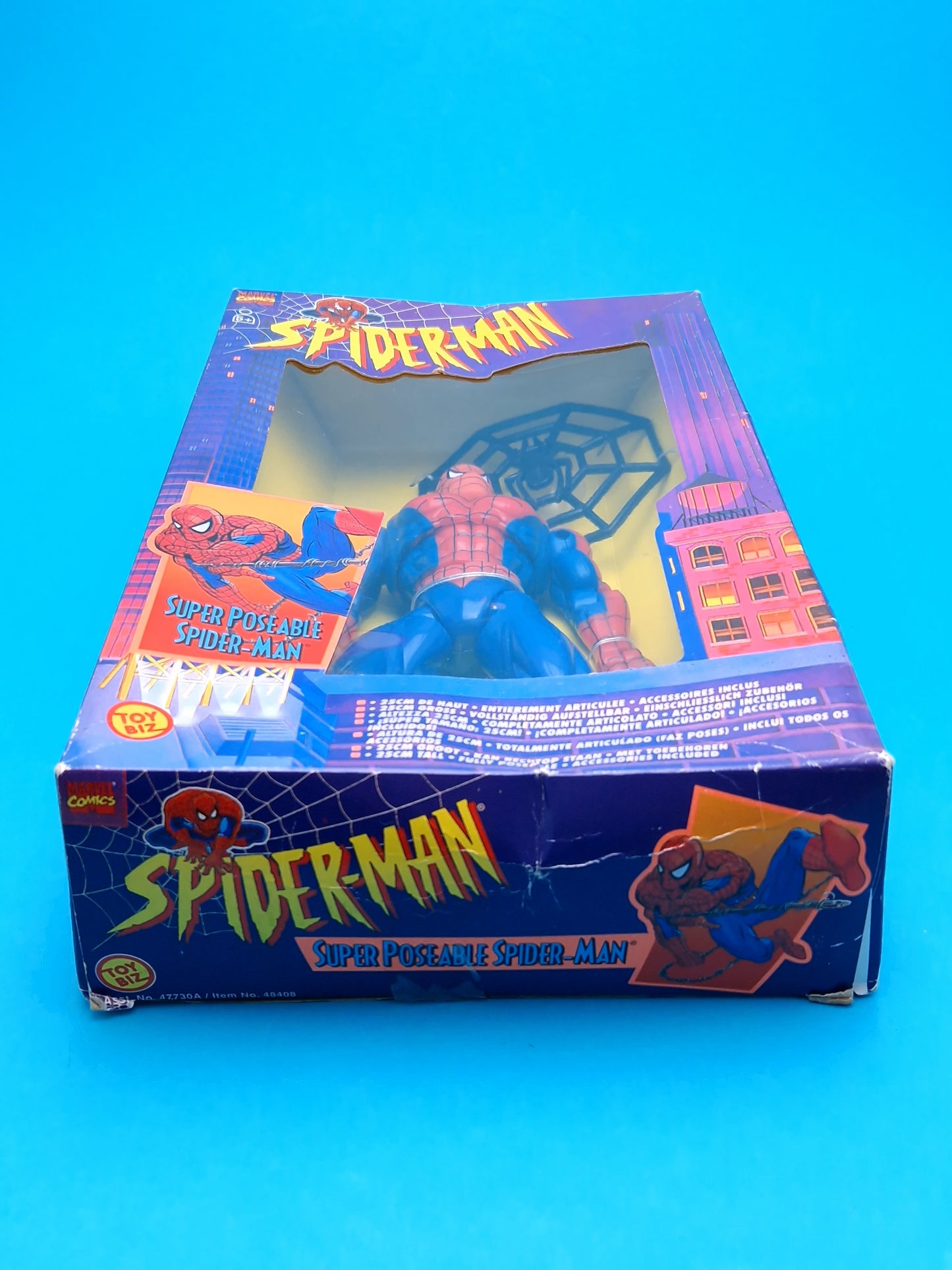 SPIDER-MAN ☆ 10" MARVEL Animated Series DELUXE Figure Doll ☆ Original Boxed Toybiz 90s