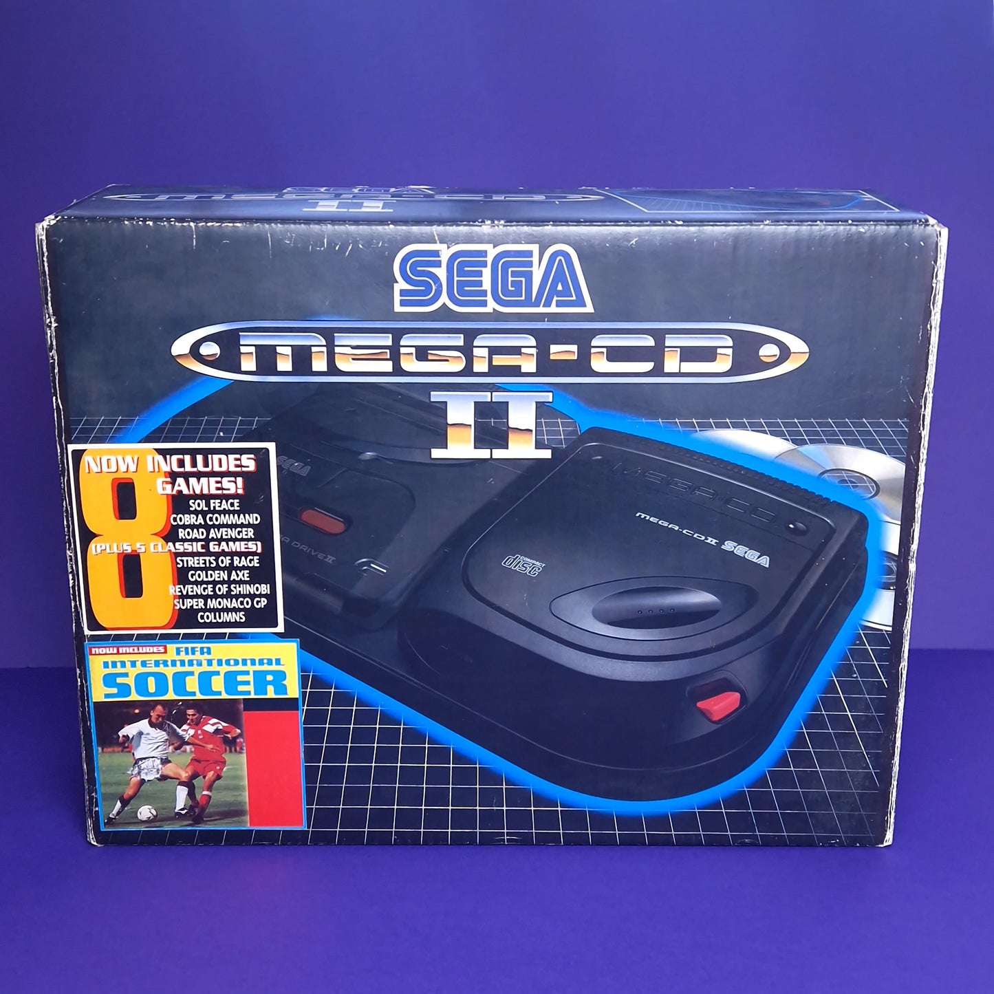 SEGA ☆ MEGA CD 2 BOXED CONSOLE ☆ 8 Classic Games & FIFA Vintage Retro Inserts