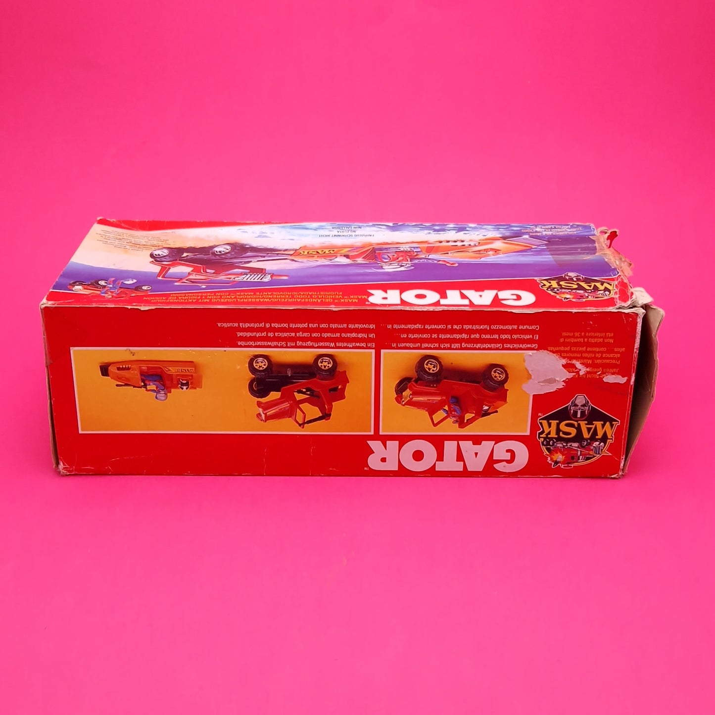 M.A.S.K ☆ GATOR DUSTY HAYES Figure Vehicle ☆ COMPLETE BOXED Vintage Kenner 80s