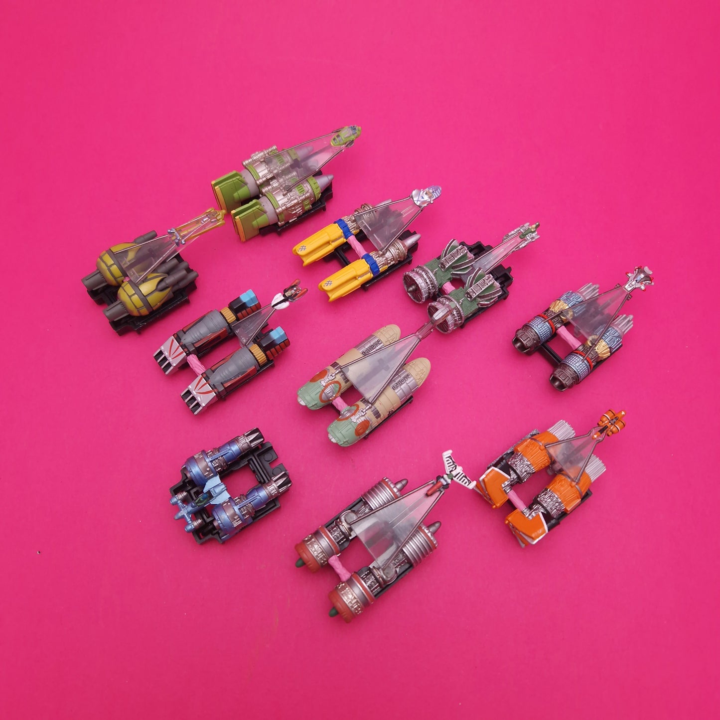 MICRO MACHINES STAR WARS POD RACERS BUNDLE x10 Vintage ☆ 90s Original Galoob