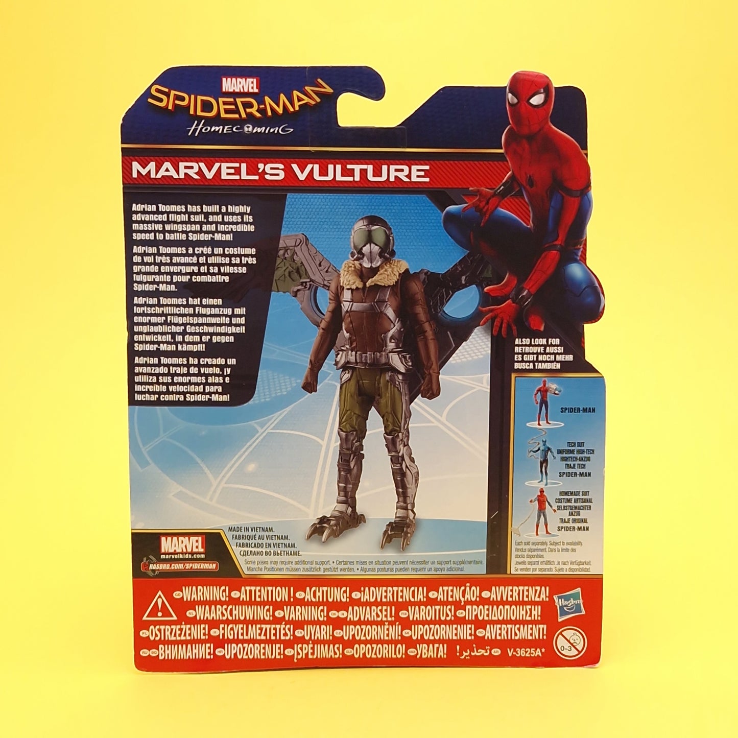 SPIDER-MAN HOMECOMING ☆ Spider-Man Homemade Suit & Vulture Figures ☆ Marvel Carded Hasbro